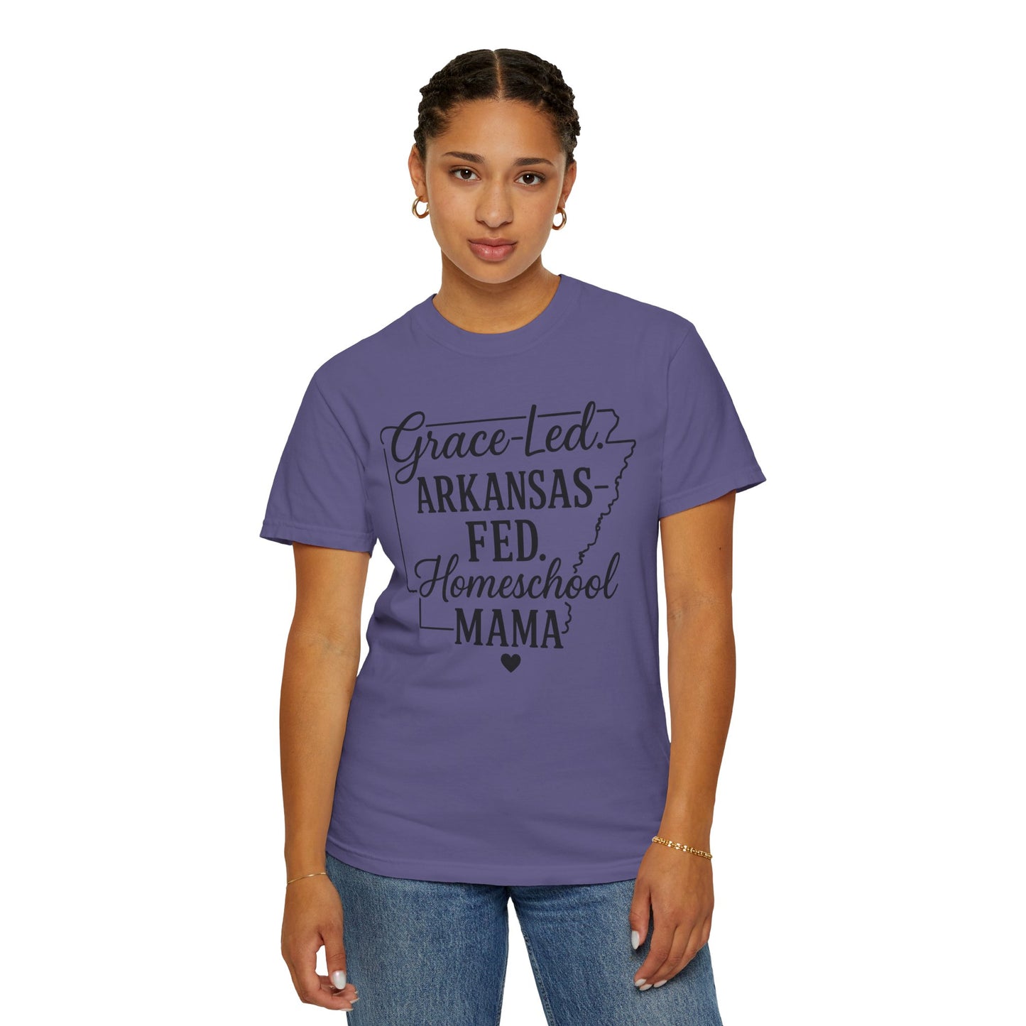 ARKANSAS Grace-Led. Arkansas Fed. Homeschool Mama T-Shirt