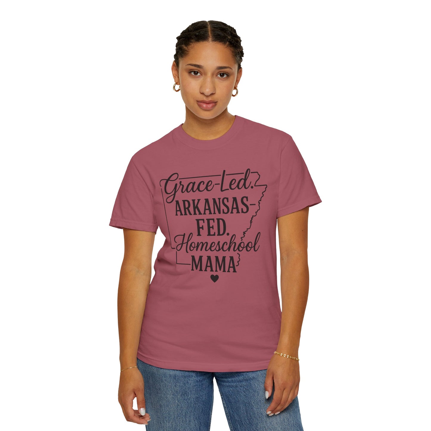 ARKANSAS Grace-Led. Arkansas Fed. Homeschool Mama T-Shirt