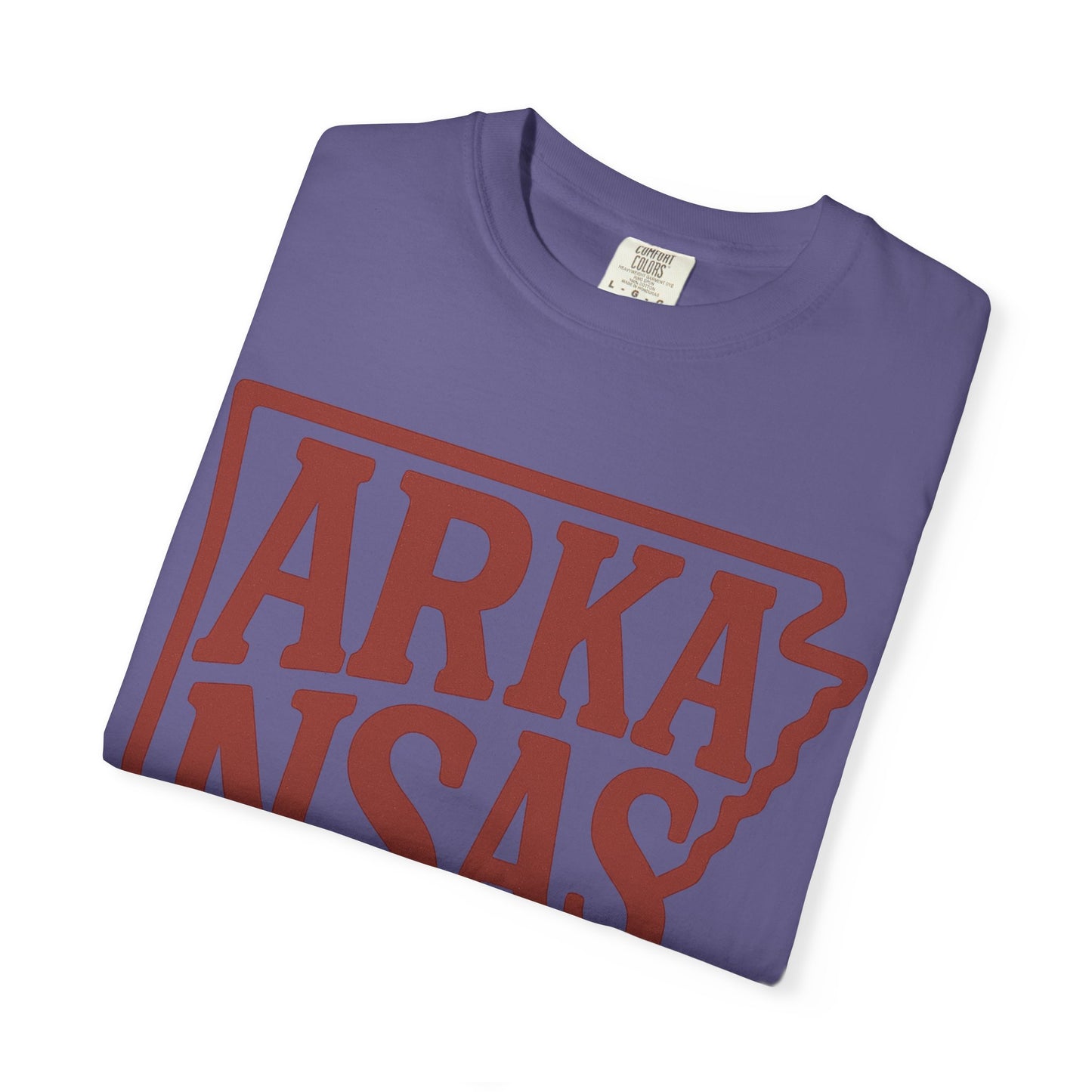 ARKANSAS Block Letter Tee  | Comfort Colors® | Rooted South Threads