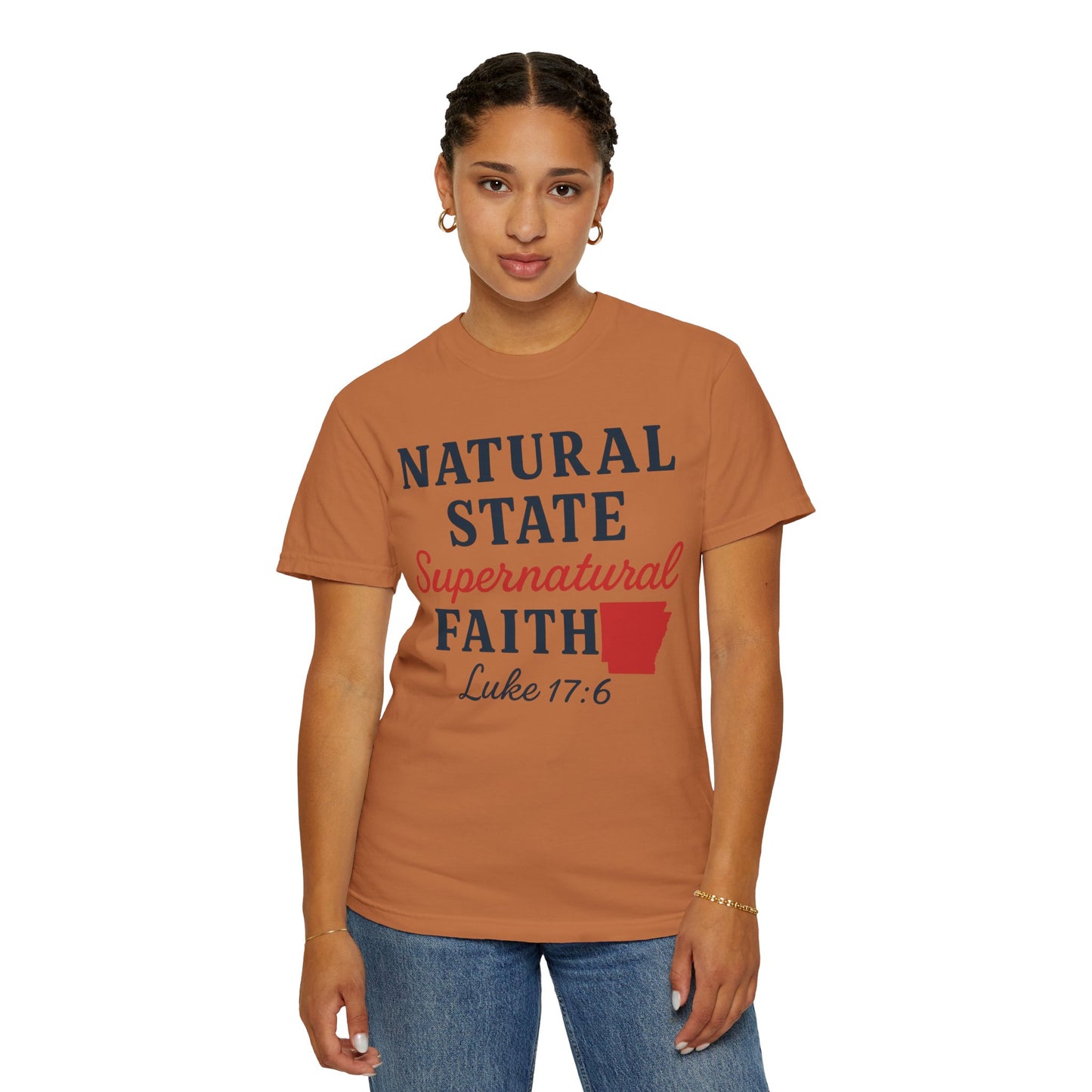 ARKANSAS Natural State, Supernatural Faith – Arkansas Scripture Tee
