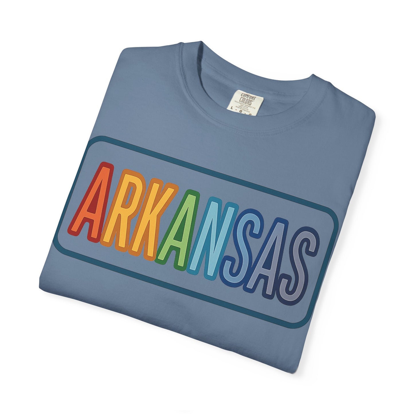 ARKANSAS Rainbow Tulle Letter Tee