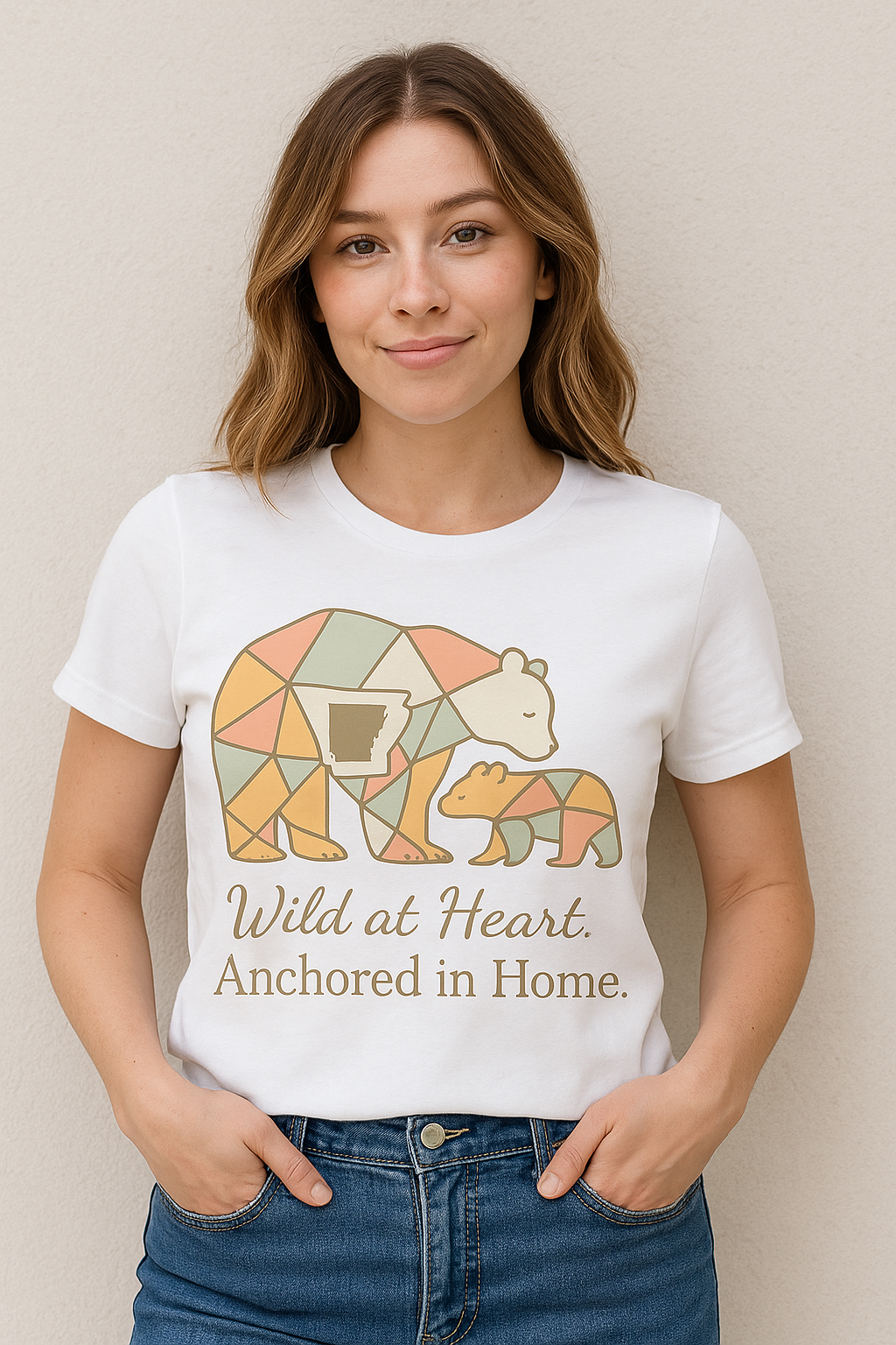Arkansas Mama-Southern Comfort Graphic Tee | Bella Canvas | Arkansas Mom Shirt