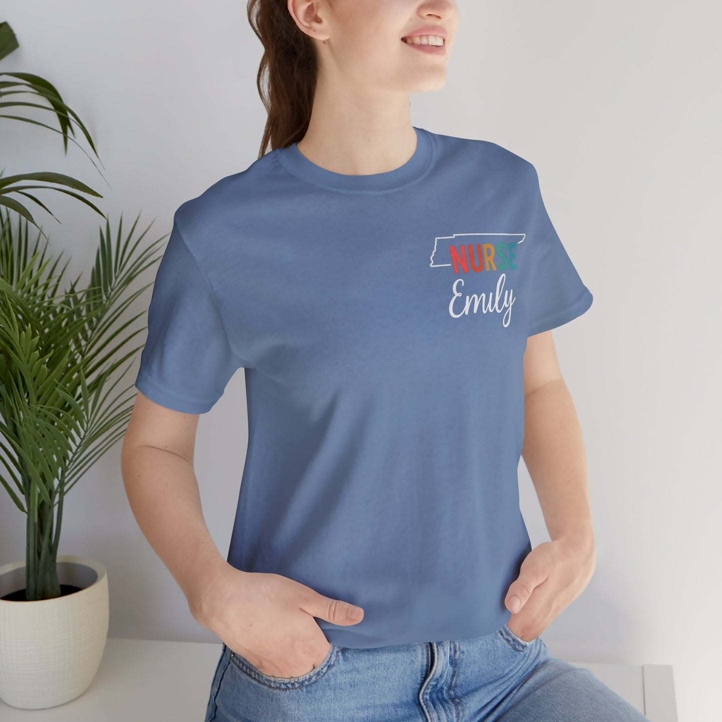 Tennessee Nurse Shirt – Personalized State Pride Tee for Nurses with Personalized Name
