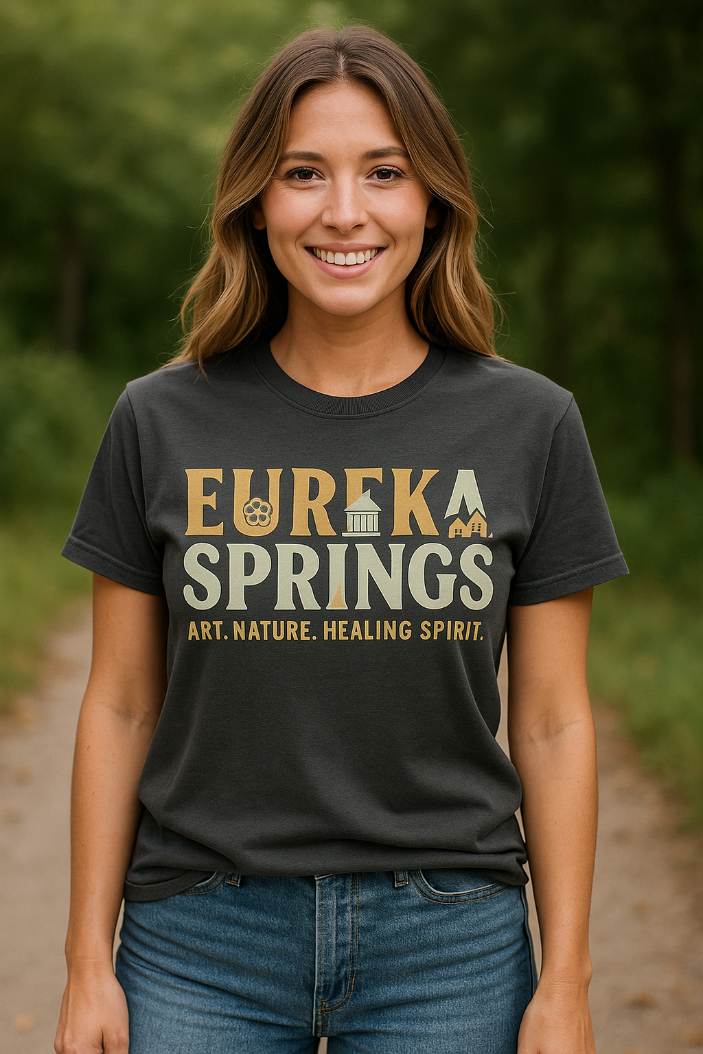 Eureka Springs Arkansas Tee – Art, Nature & Healing Spirit | Rooted South Threads