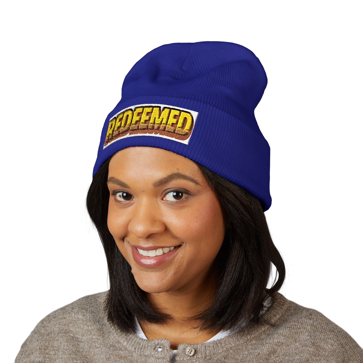 Redeemed Retro Beanie | Faith-Inspired Winter Hat by Rooted South Threads