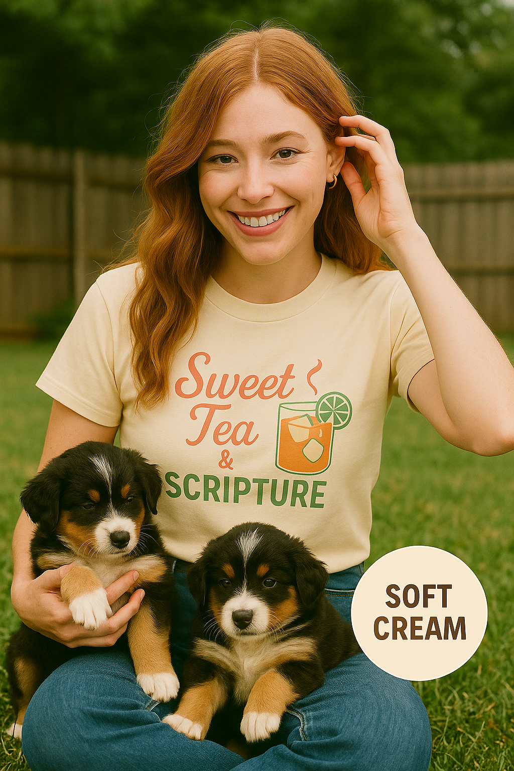 Sweet Tea & Scripture T-Shirt | Pastel Southern Christian Comfort Colors Tee