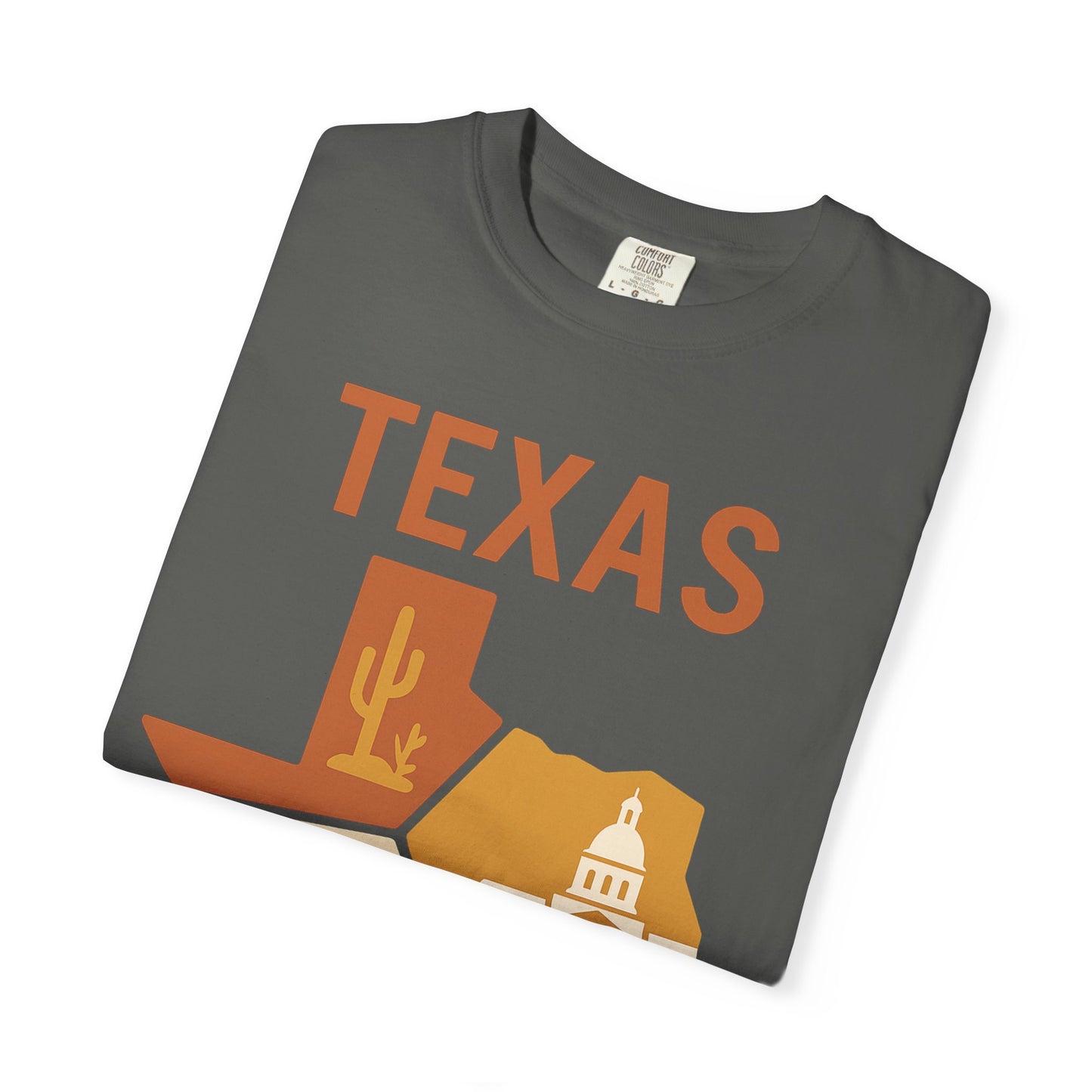 Texas Origami State Shirt | Lone Star Pride Tee with Iconic Scenes | Comfort Colors® | Rooted South Threads