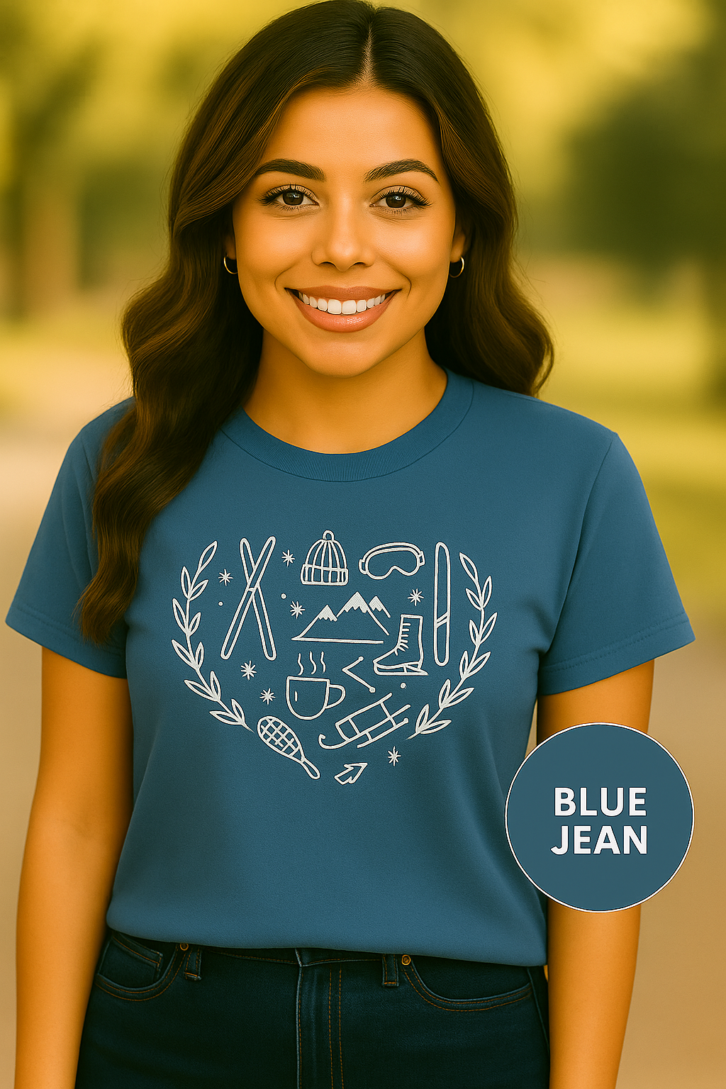 Winter Sports Lovers T-Shirt | Skiing, Snowboarding & Ice Hockey Graphic Tee