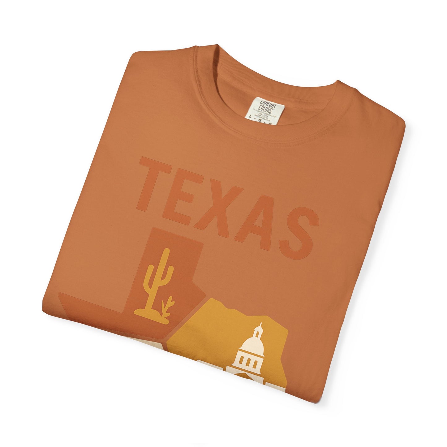 Texas Origami State Shirt | Lone Star Pride Tee with Iconic Scenes | Comfort Colors® | Rooted South Threads