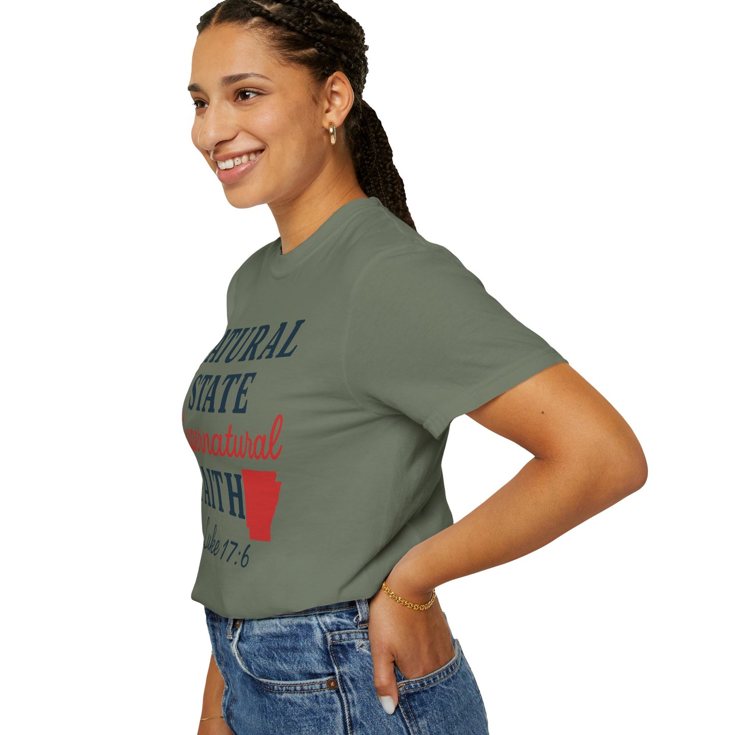 ARKANSAS Natural State, Supernatural Faith – Arkansas Scripture Tee