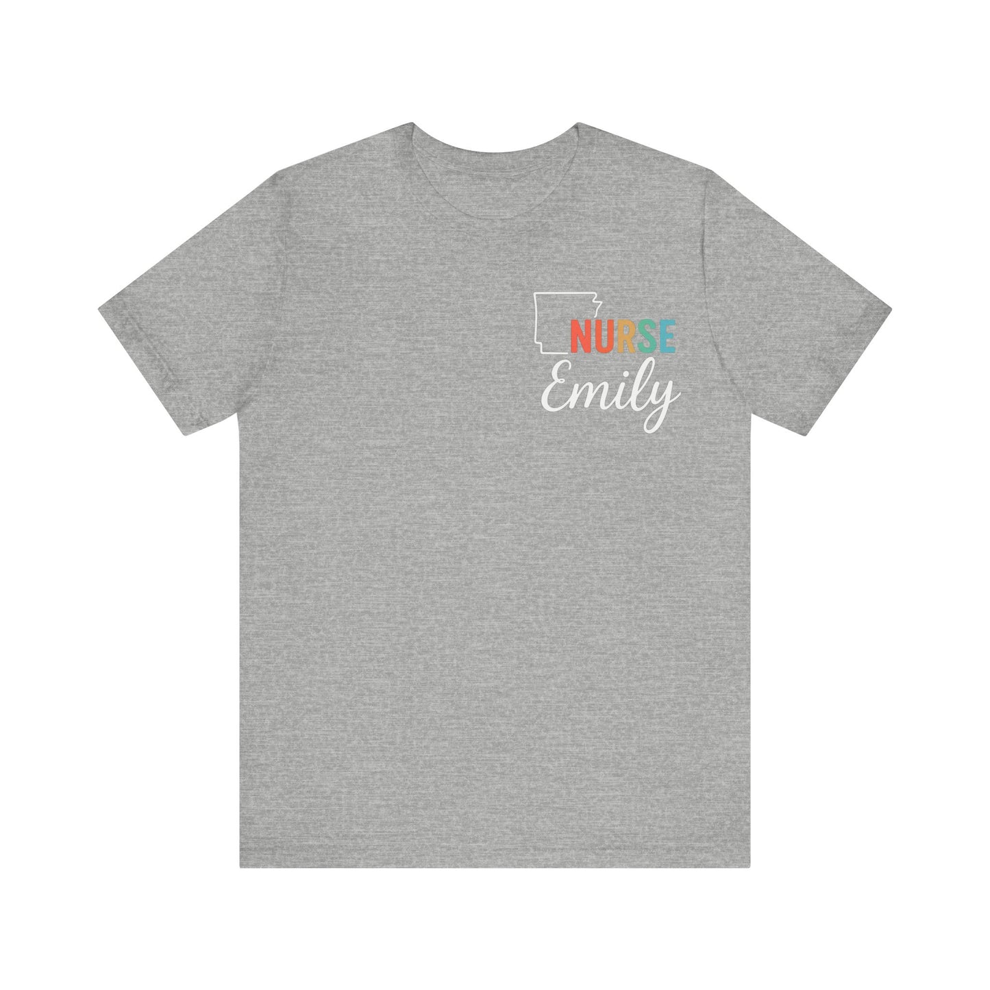 Arkansas Nurse Shirt – Custom State Pride Tee for Nurses with Personalized Name