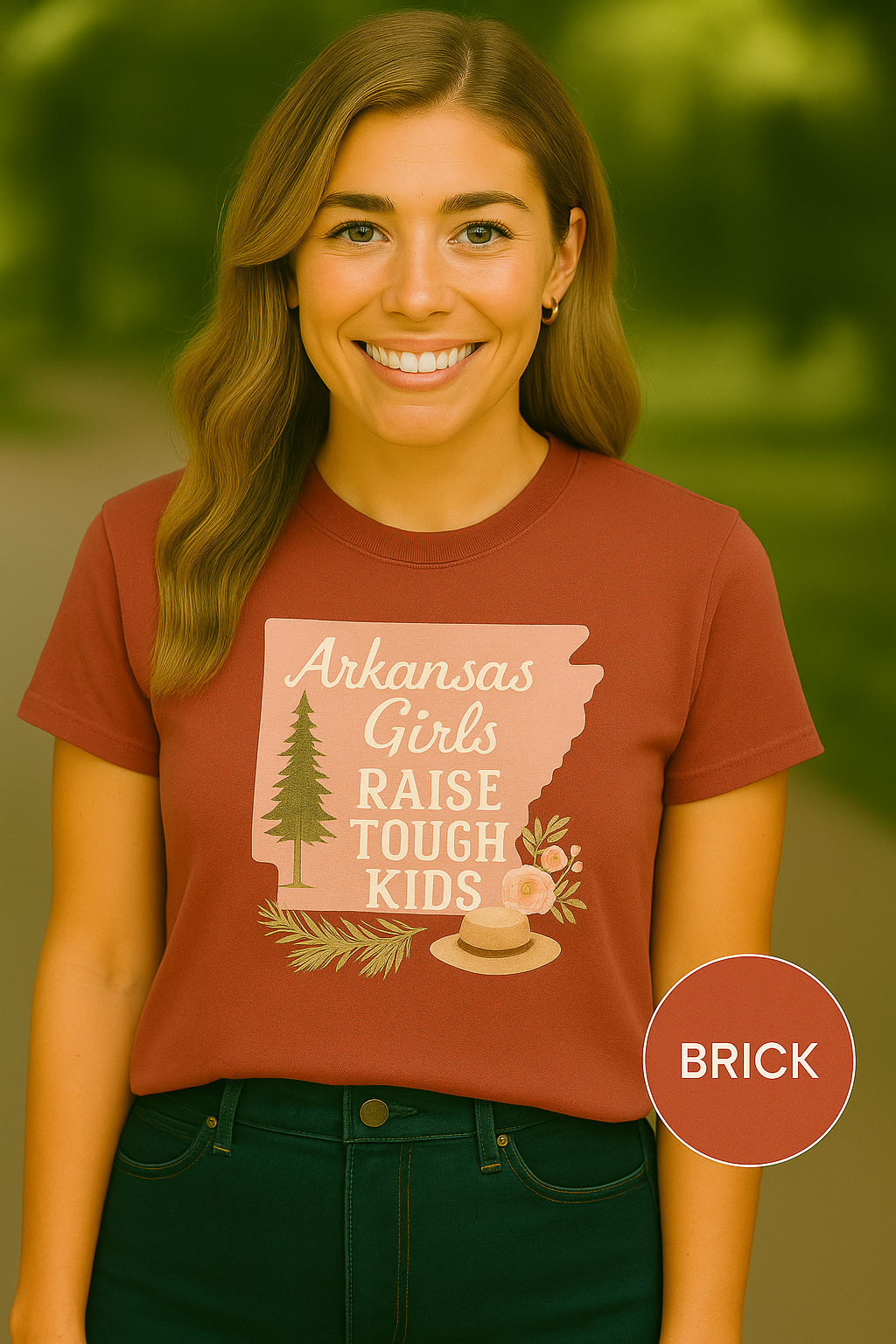 Arkansas Girls Raise Tough Kids Tee | Southern Mom Pride Tee | Comfort Colors Arkansas Graphic T-Shirt