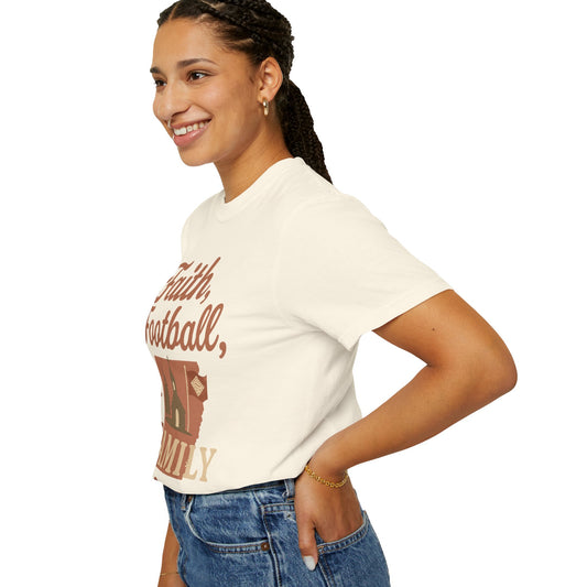 Faith, Football & Family Arkansas Tee – Southern Heritage Shirt for Game Days & Gatherings
