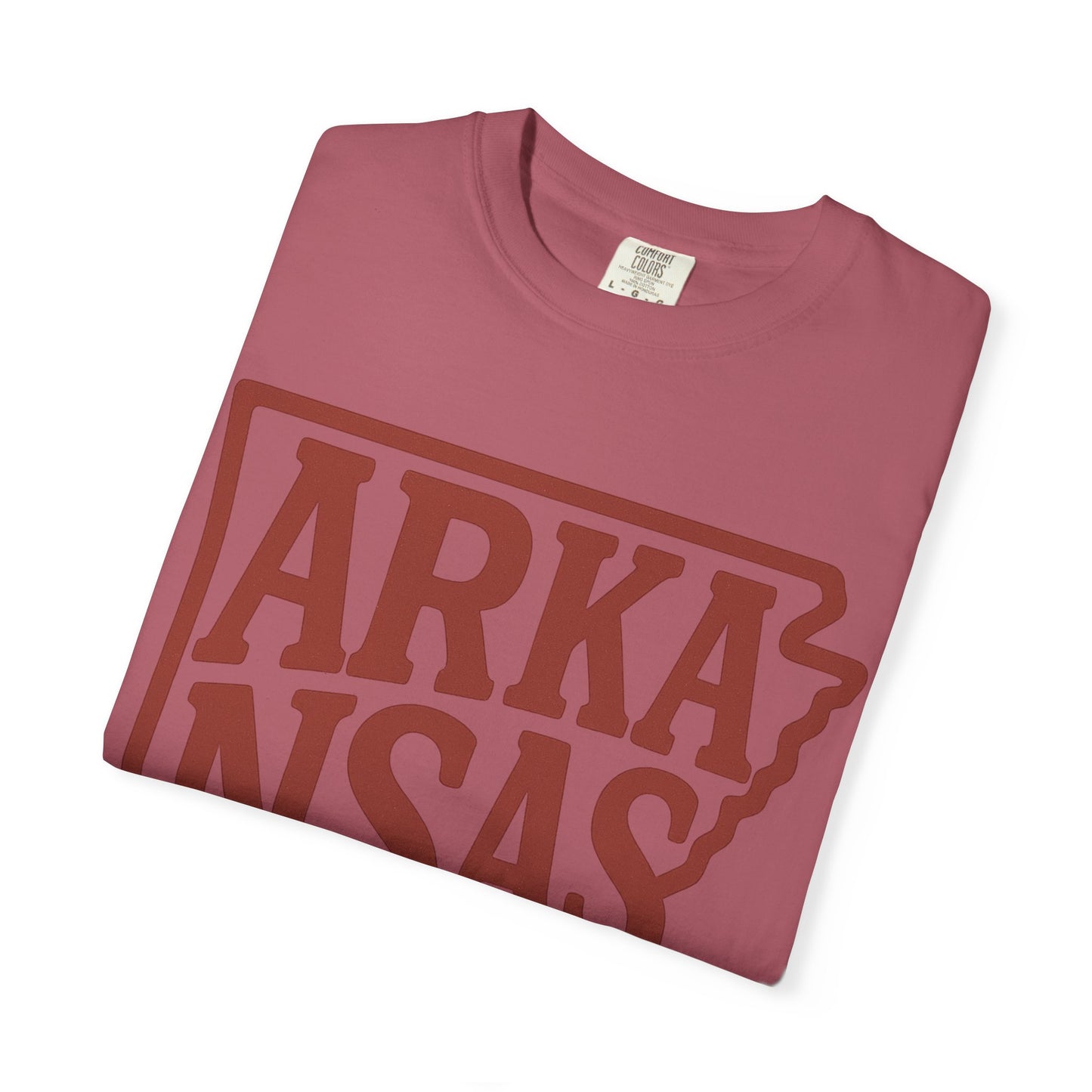 ARKANSAS Block Letter Tee  | Comfort Colors® | Rooted South Threads