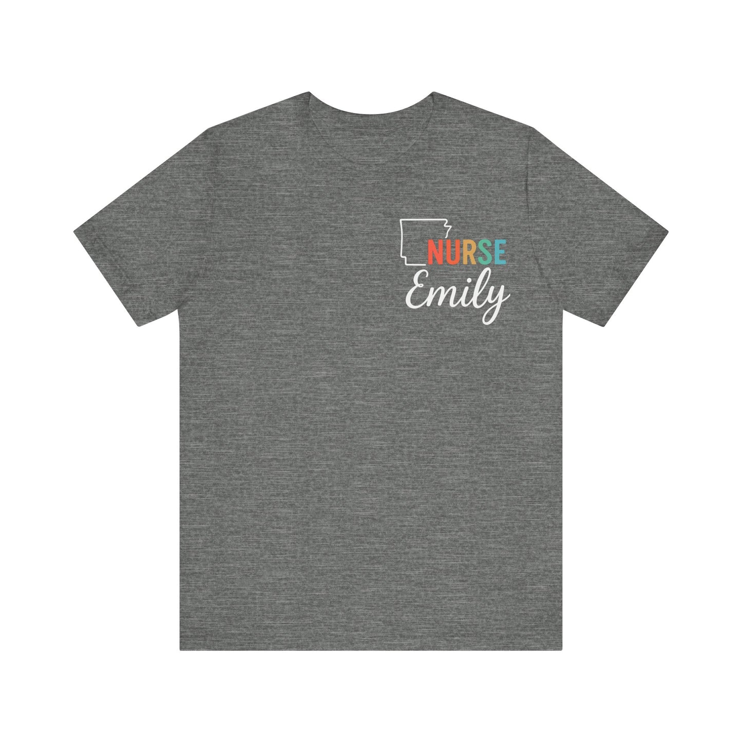 Arkansas Nurse Shirt – Custom State Pride Tee for Nurses with Personalized Name