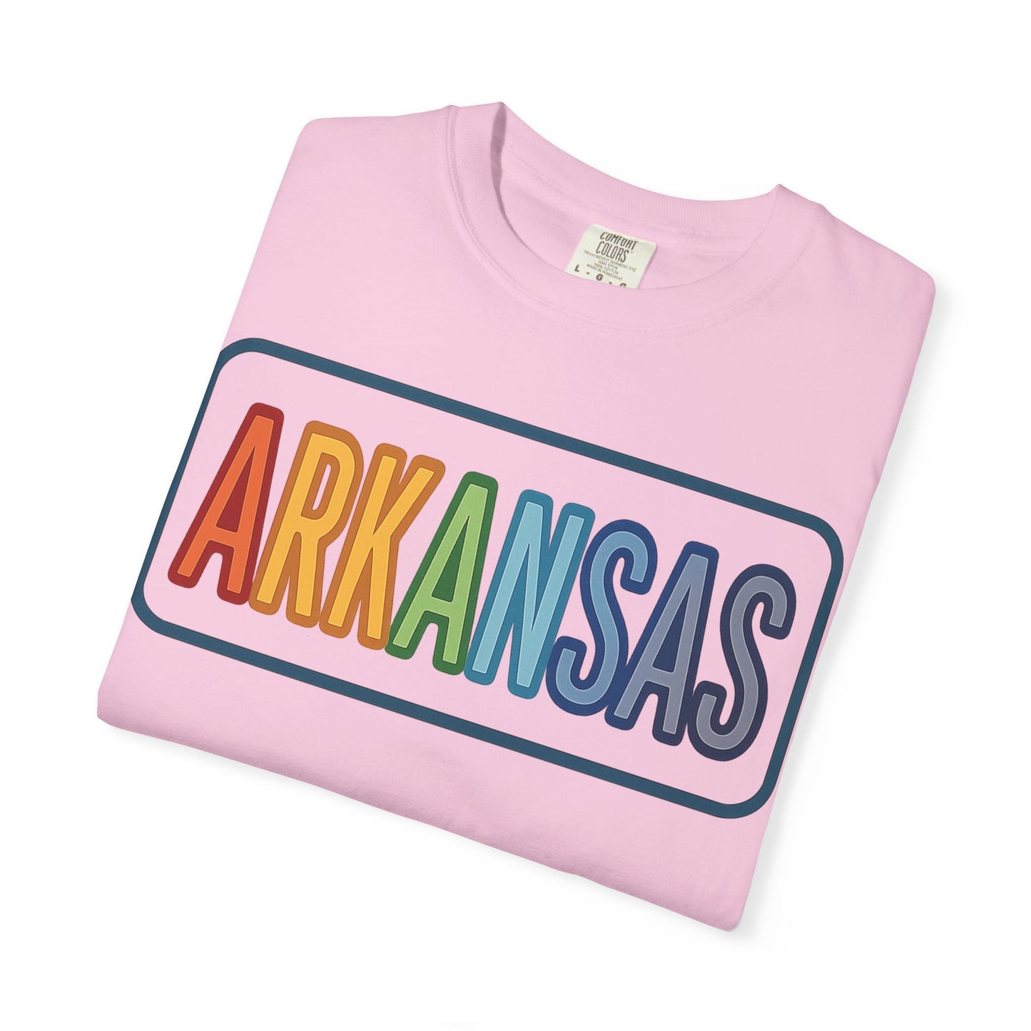 ARKANSAS Rainbow Tulle Letter Tee