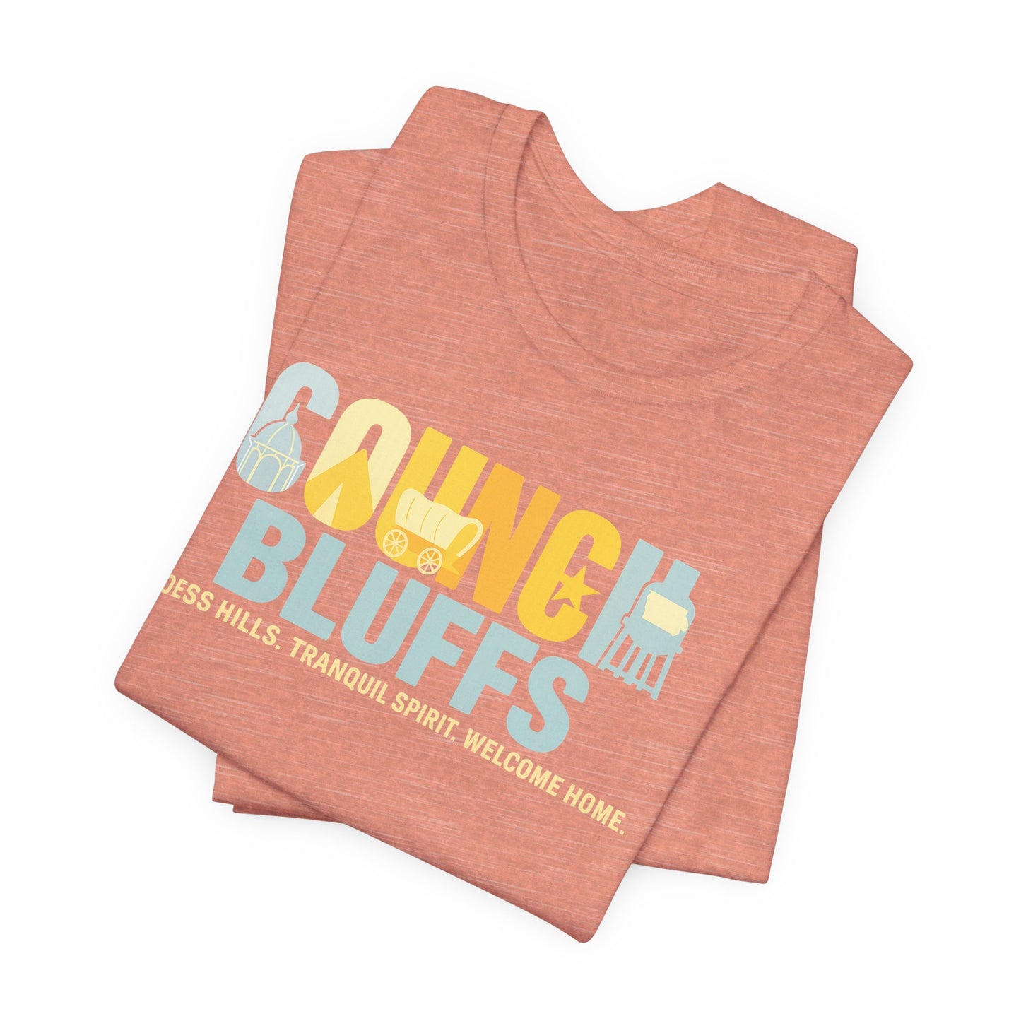Council Bluffs T-Shirt – Loess Hills Pride & Iowa Heartland Tee | Rooted South Threads