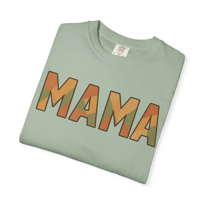 Geometric MAMA Shirt – Comfort Colors 1717 – Trendy Mom T-Shirt, Retro Mama Tee, Motherhood Graphic Tee, Stylish Mom Gift