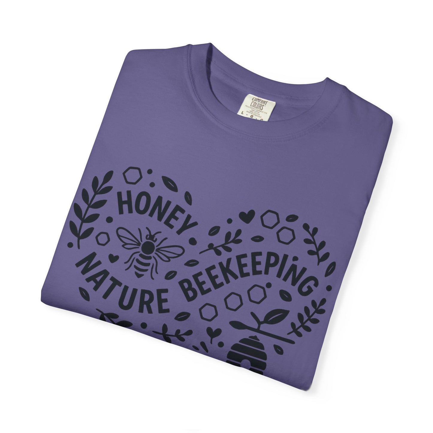 Beekeeping Heart Shirt – Honey Bee Nature Lover Graphic Tee – Sustainable Apiary Comfort Colors Style | Comfort Colors Graphic T-Shirt