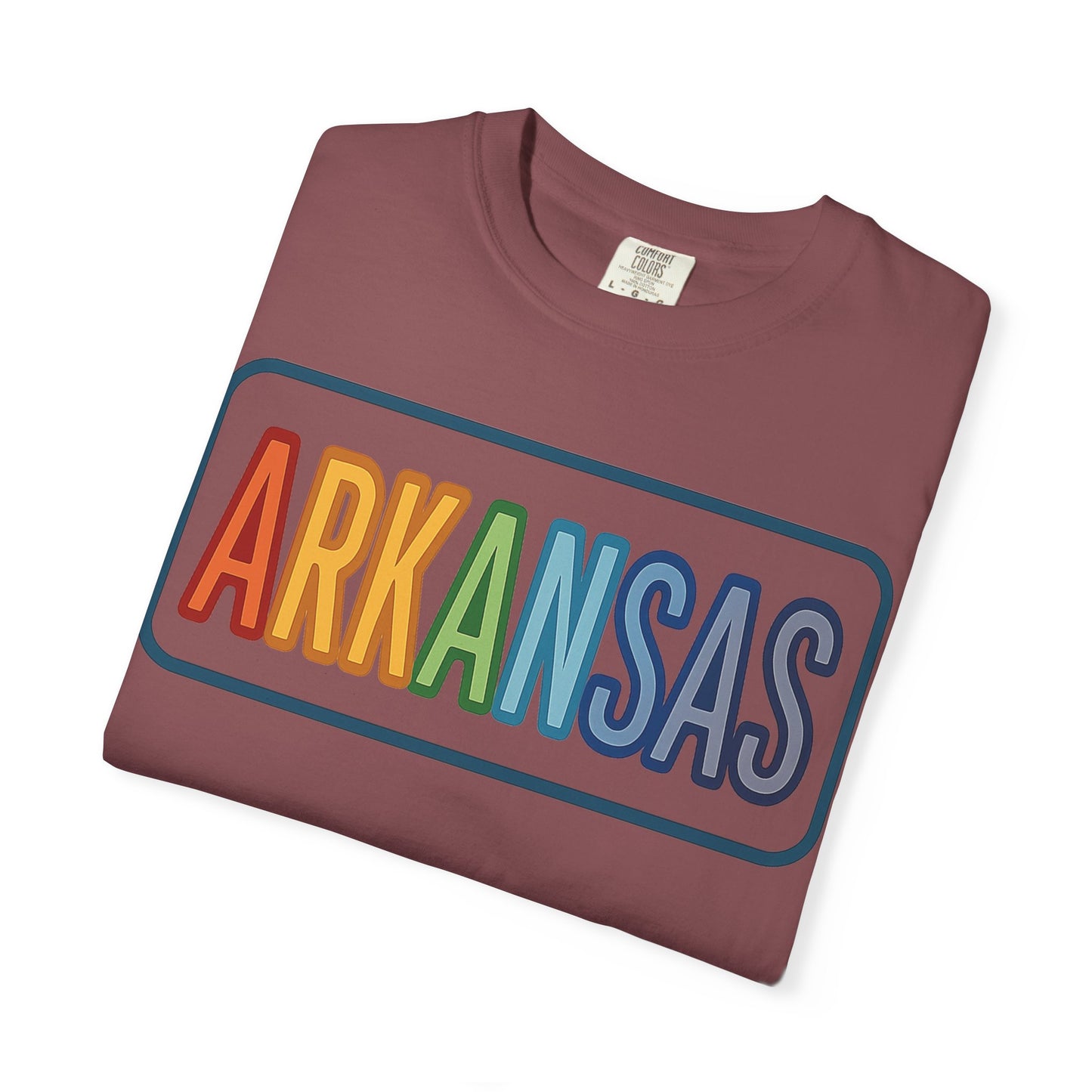 ARKANSAS Rainbow Tulle Letter Tee