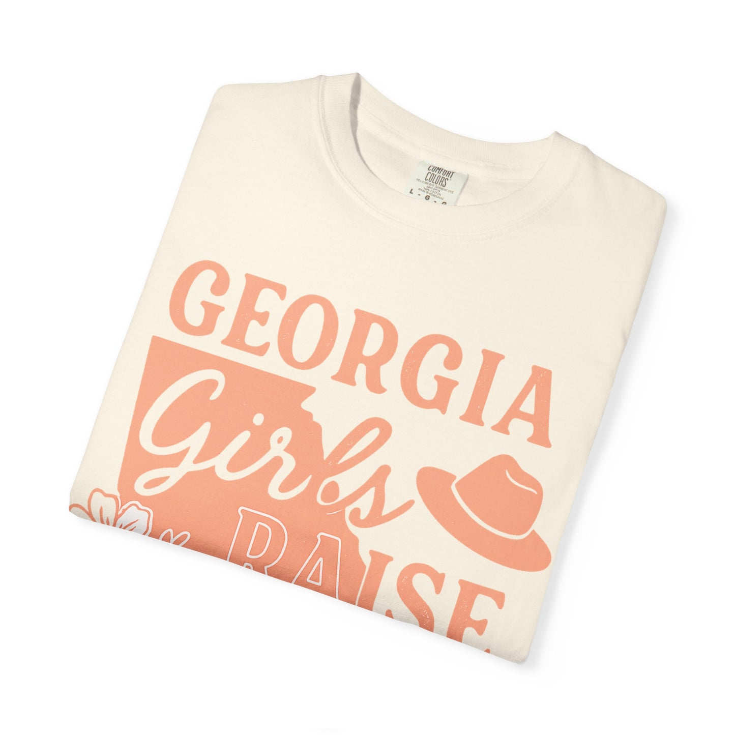 Georgia Girls Raise Tough Kids Shirt | Southern Mom Pride Tee | Comfort Colors Graphic T-Shirt