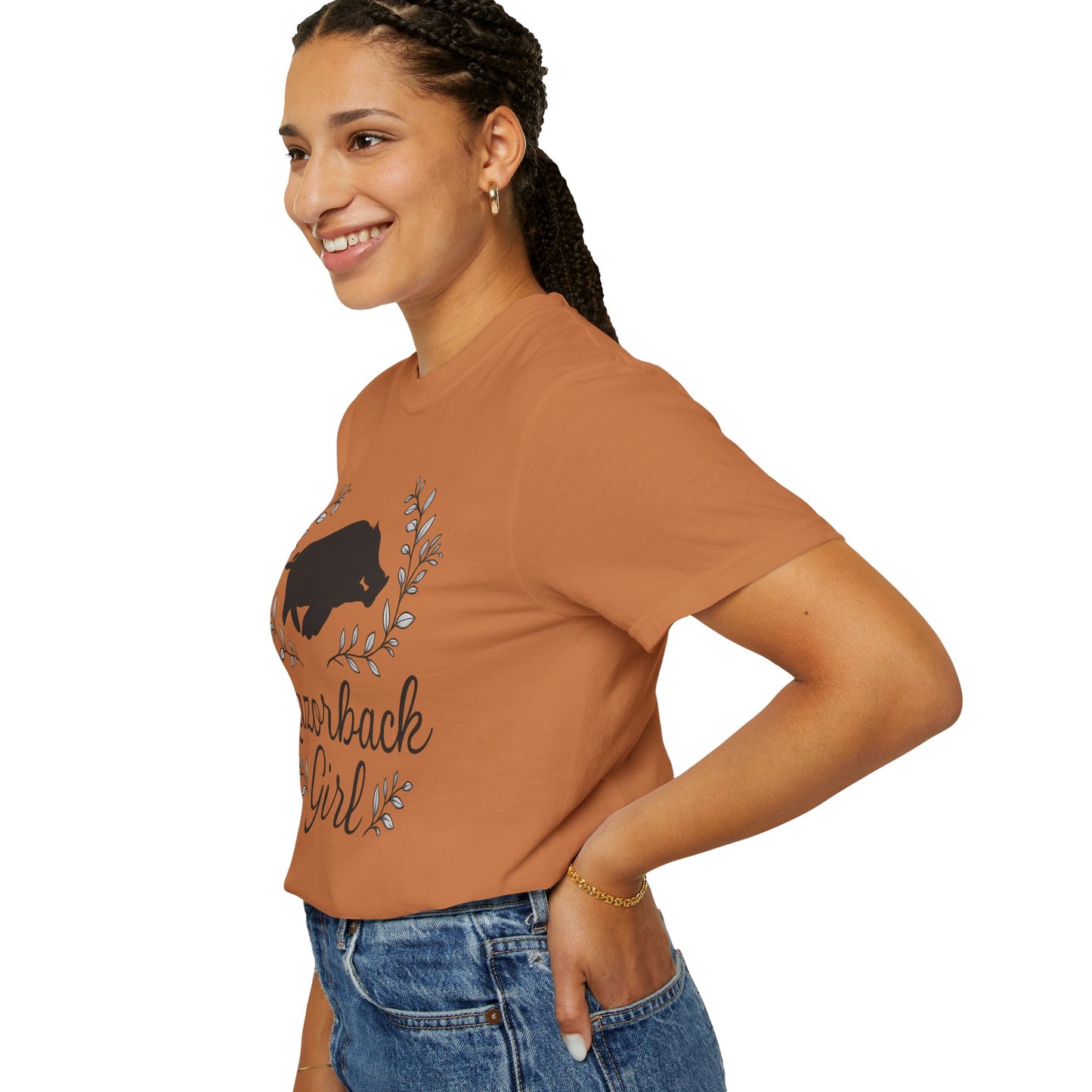 ARKANSAS Razorback Girl Tee – Arkansas Pride Meets Feminine Charm