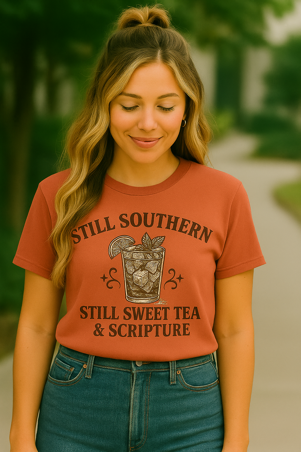 Still Southern Sweet Tea & Scripture T-Shirt – Vintage Southern Christian Graphic Tee