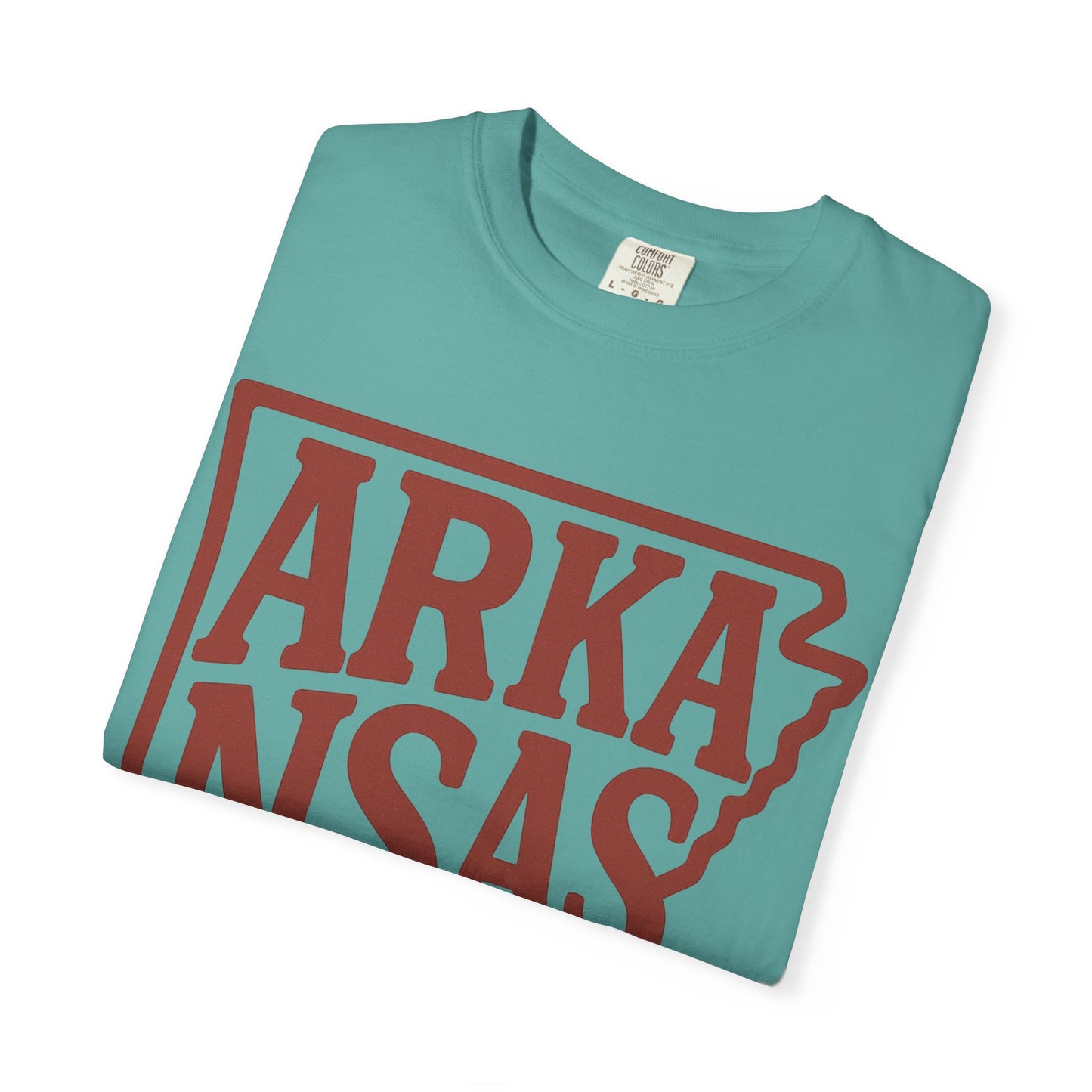 ARKANSAS Block Letter Tee  | Comfort Colors® | Rooted South Threads