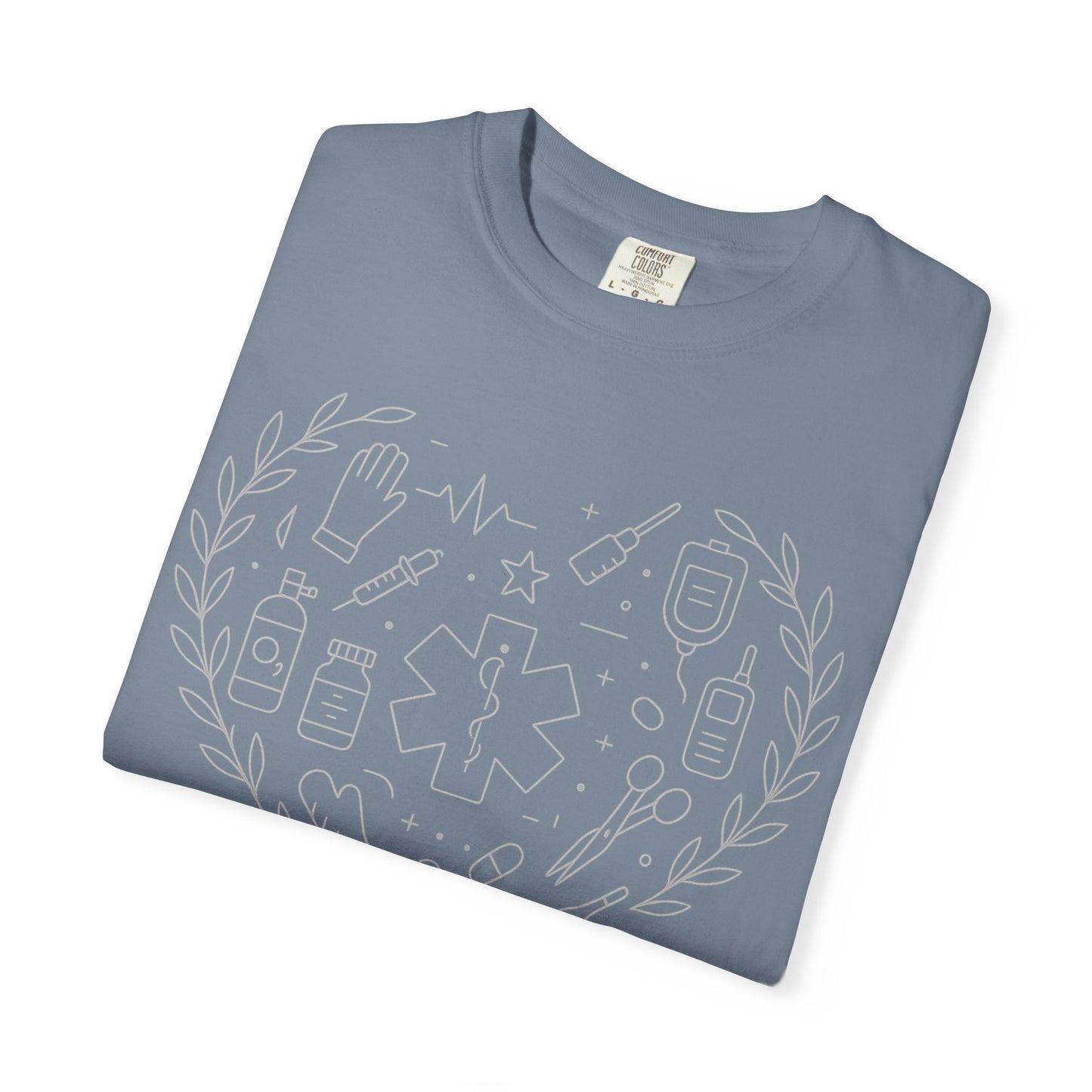 EMT Paramedic Heart T-Shirt | Medical First Responder Comfort Colors Tee
