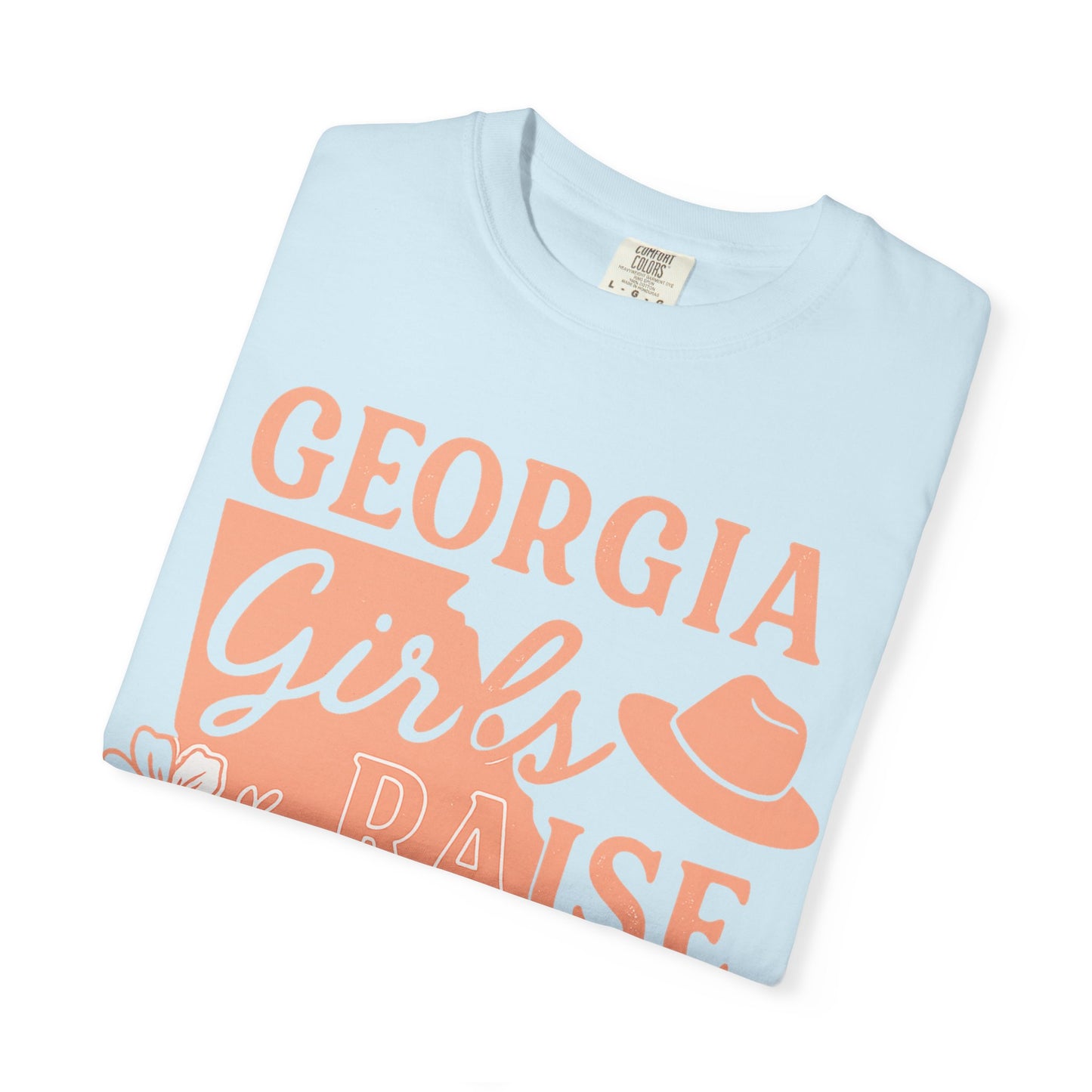 Georgia Girls Raise Tough Kids Shirt | Southern Mom Pride Tee | Comfort Colors Graphic T-Shirt