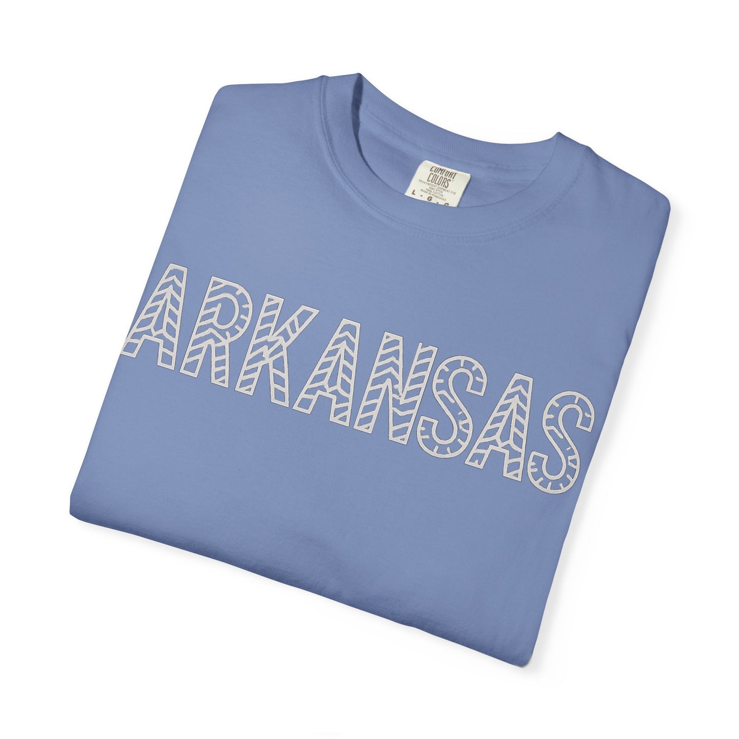 ARKANSAS Chevron Tee-Southern State Pride Tee | Comfort Colors® | Rooted South Threads