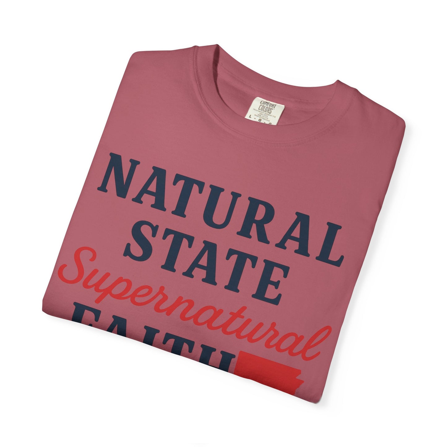 ARKANSAS Natural State, Supernatural Faith – Arkansas Scripture Tee