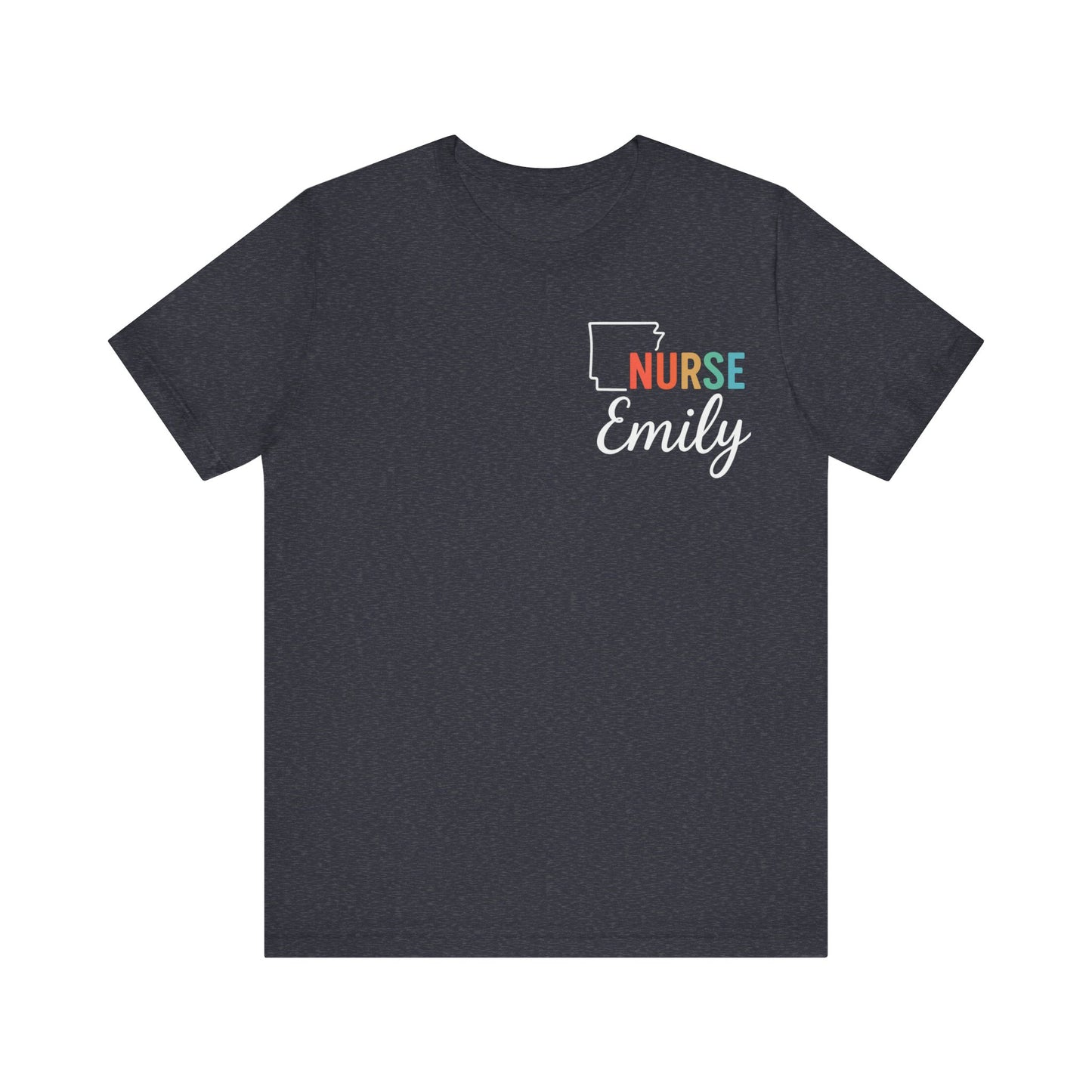 Arkansas Nurse Shirt – Custom State Pride Tee for Nurses with Personalized Name