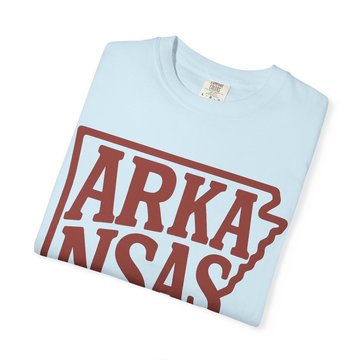 ARKANSAS Block Letter Tee  | Comfort Colors® | Rooted South Threads
