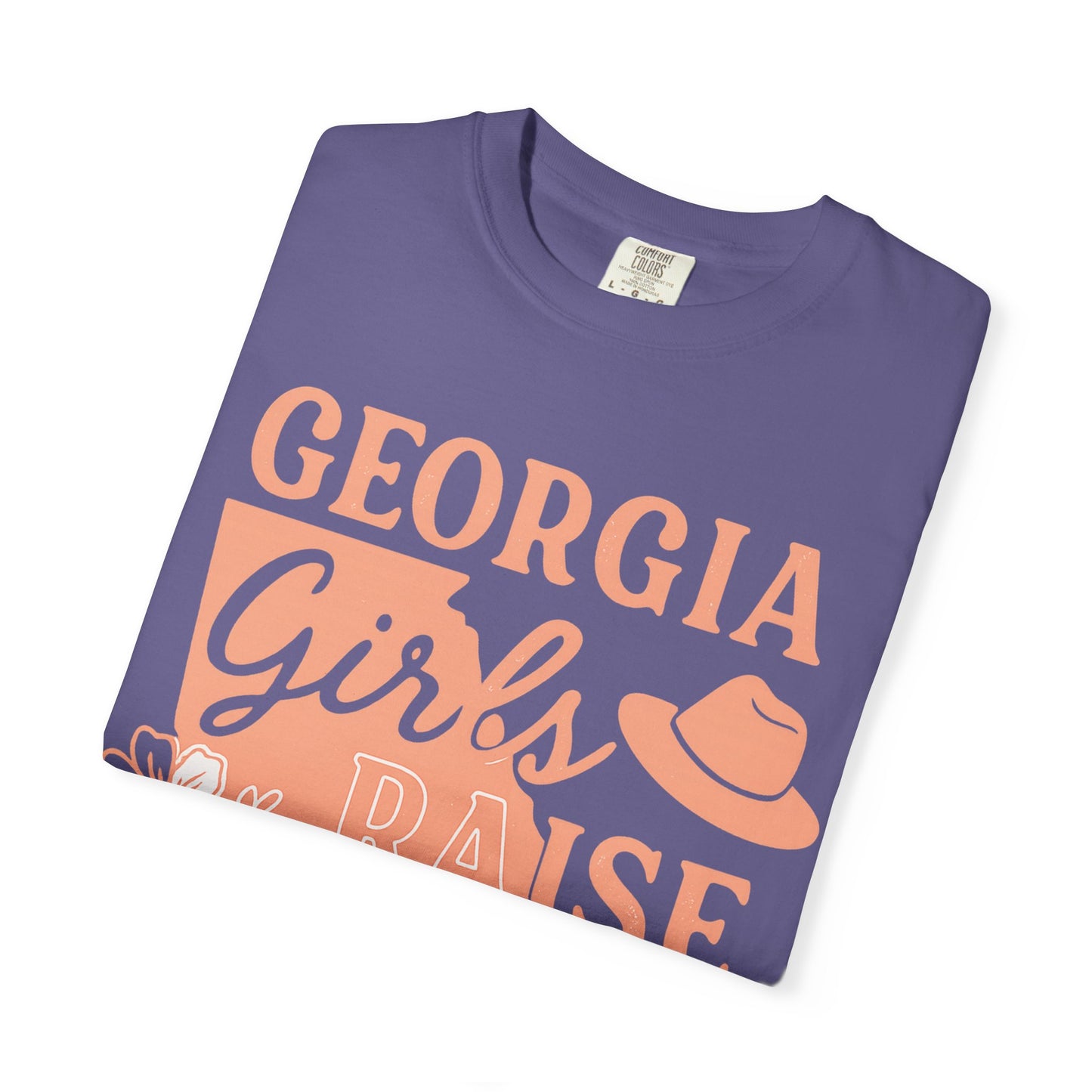 Georgia Girls Raise Tough Kids Shirt | Southern Mom Pride Tee | Comfort Colors Graphic T-Shirt