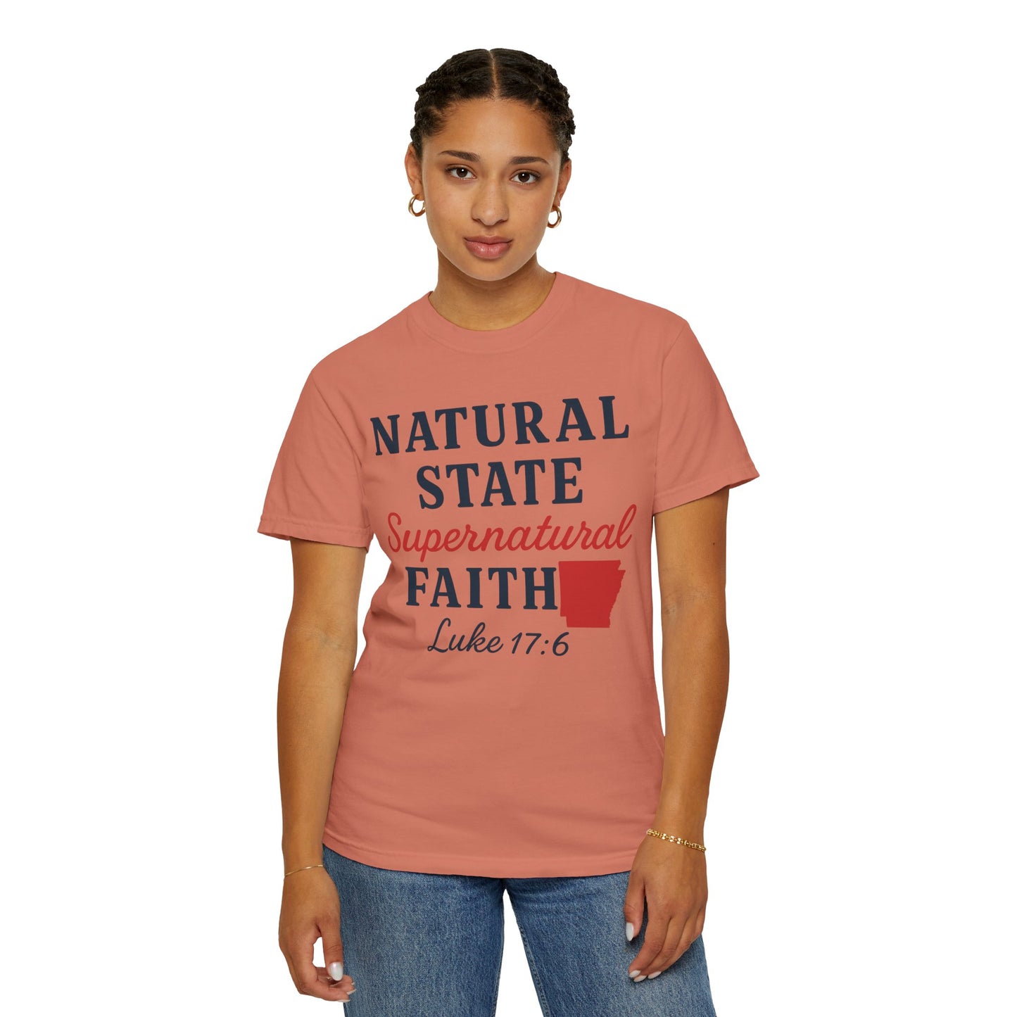 ARKANSAS Natural State, Supernatural Faith – Arkansas Scripture Tee