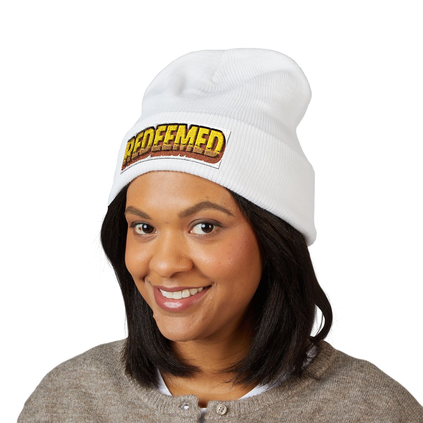 Redeemed Retro Beanie | Faith-Inspired Winter Hat by Rooted South Threads