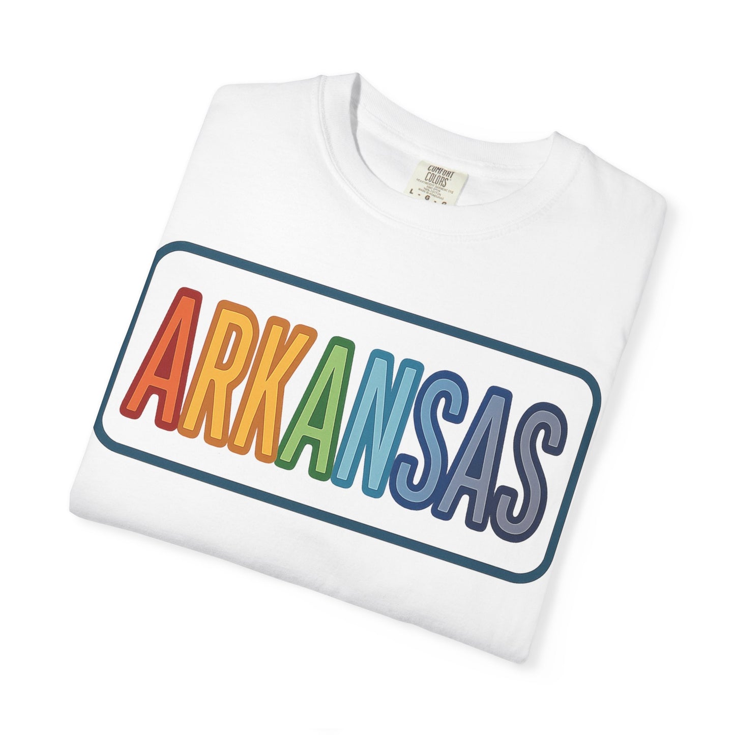 ARKANSAS Rainbow Tulle Letter Tee
