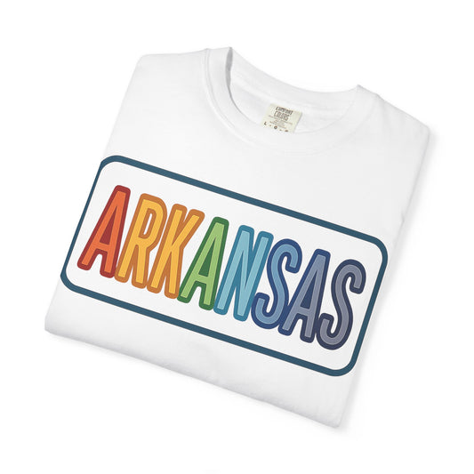 ARKANSAS Rainbow Tulle Letter Tee