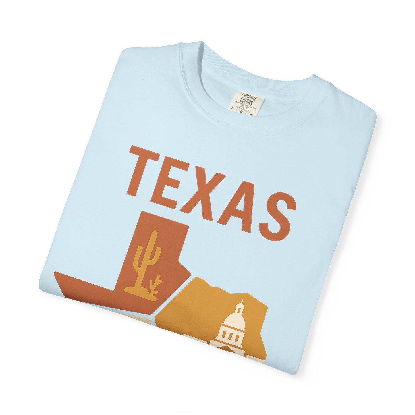 Texas Origami State Shirt | Lone Star Pride Tee with Iconic Scenes | Comfort Colors® | Rooted South Threads