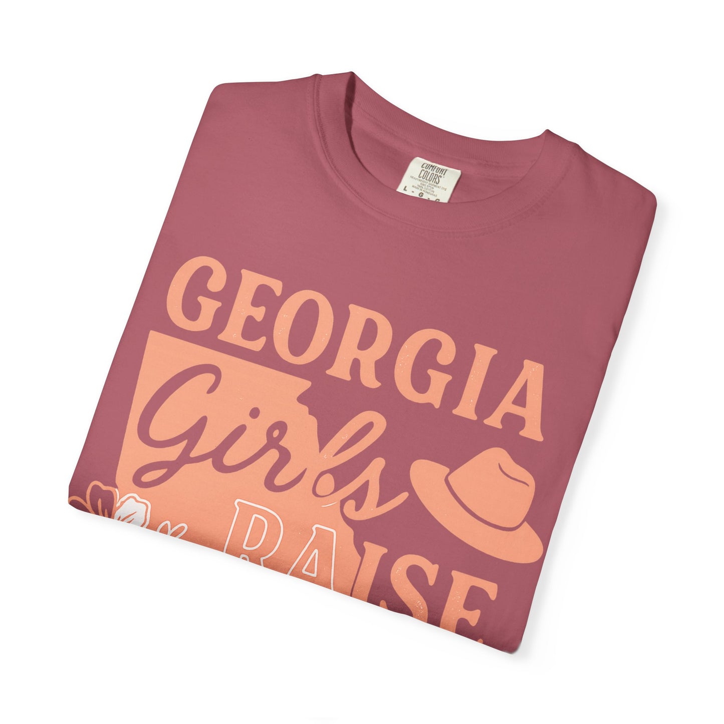 Georgia Girls Raise Tough Kids Shirt | Southern Mom Pride Tee | Comfort Colors Graphic T-Shirt