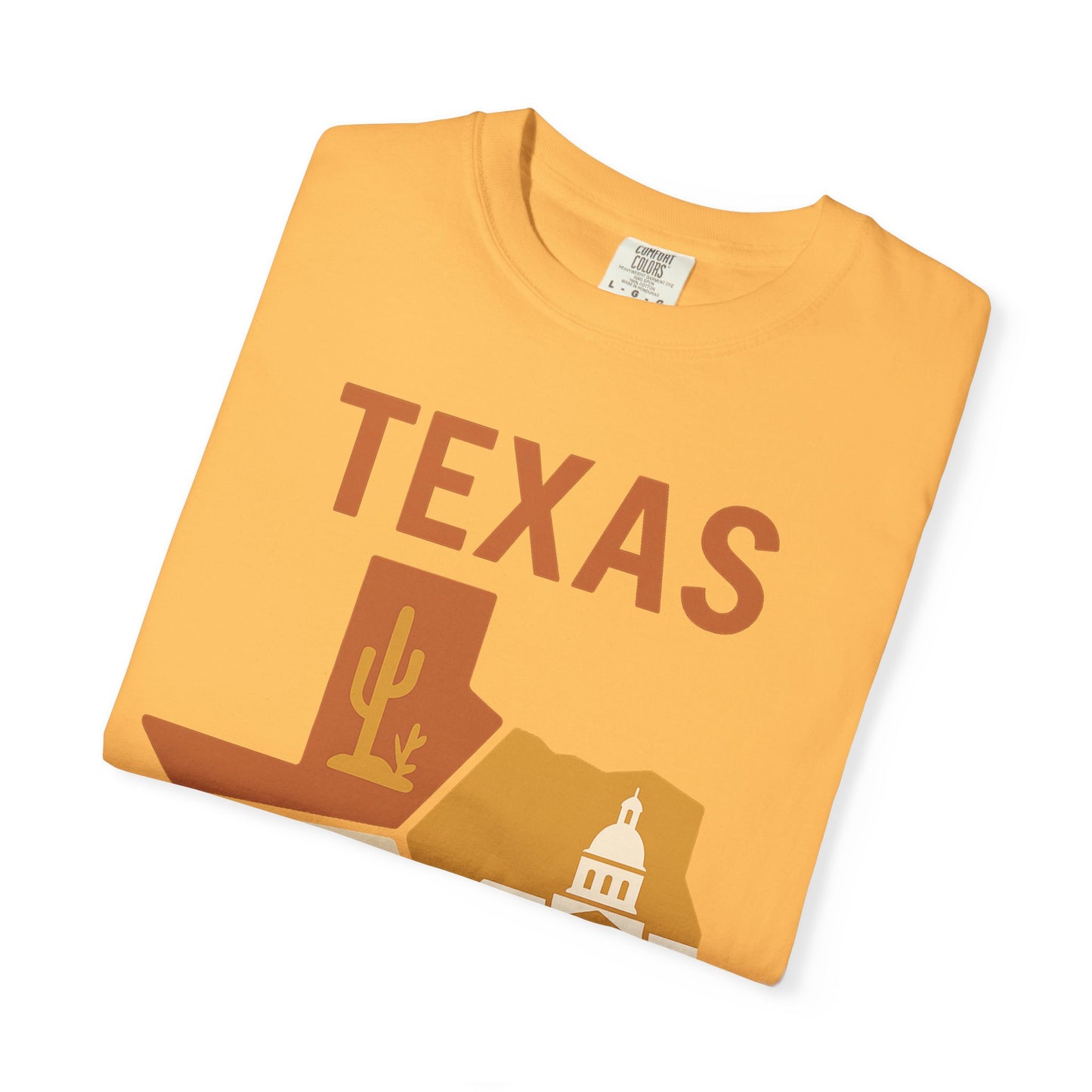 Texas Origami State Shirt | Lone Star Pride Tee with Iconic Scenes | Comfort Colors® | Rooted South Threads