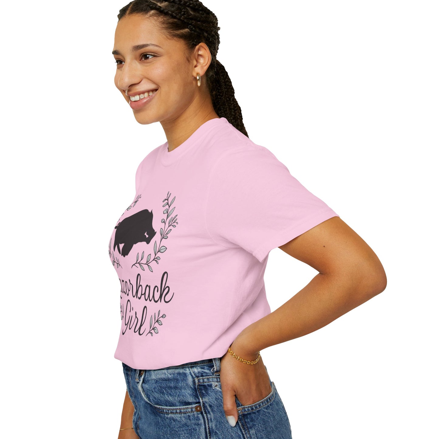 ARKANSAS Razorback Girl Tee – Arkansas Pride Meets Feminine Charm