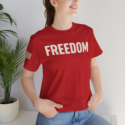 Freedom T-Shirt | USA Patriotic Distressed Flag Tee