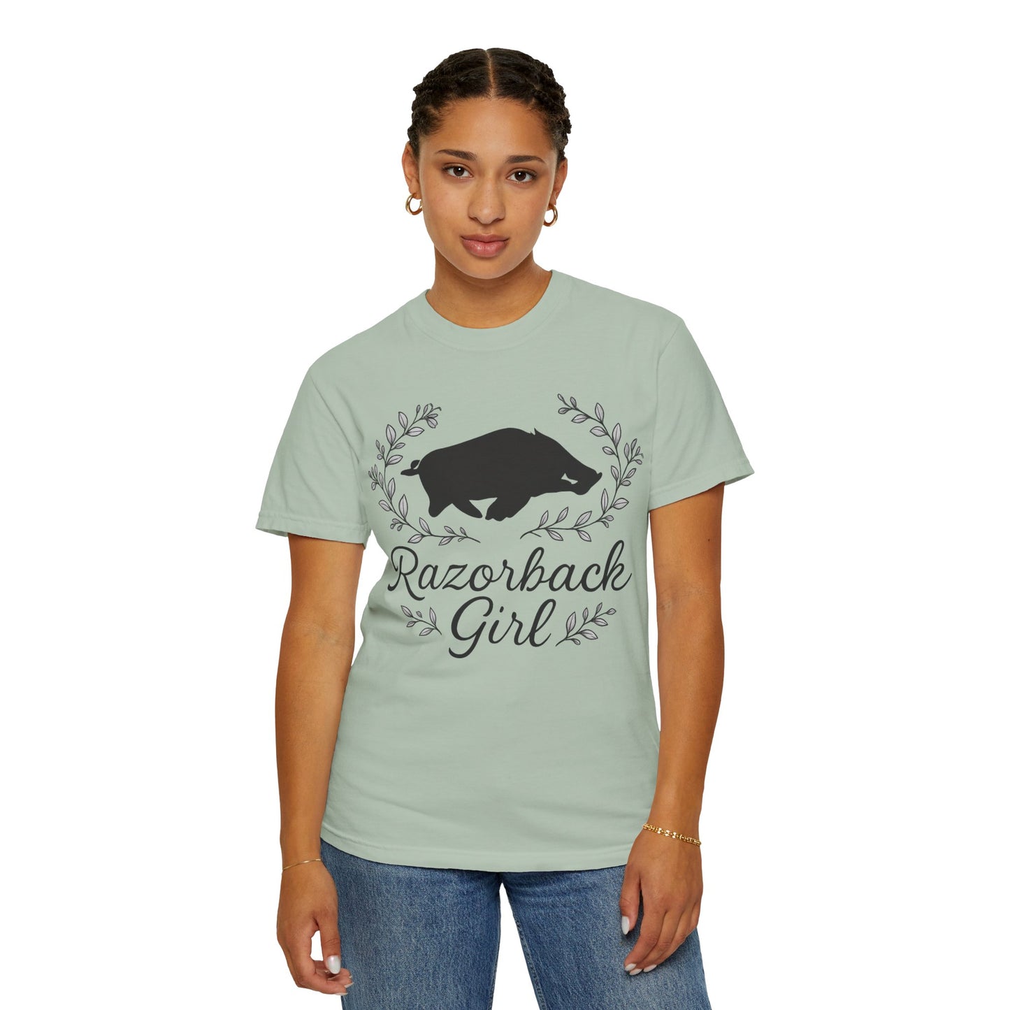 ARKANSAS Razorback Girl Tee – Arkansas Pride Meets Feminine Charm