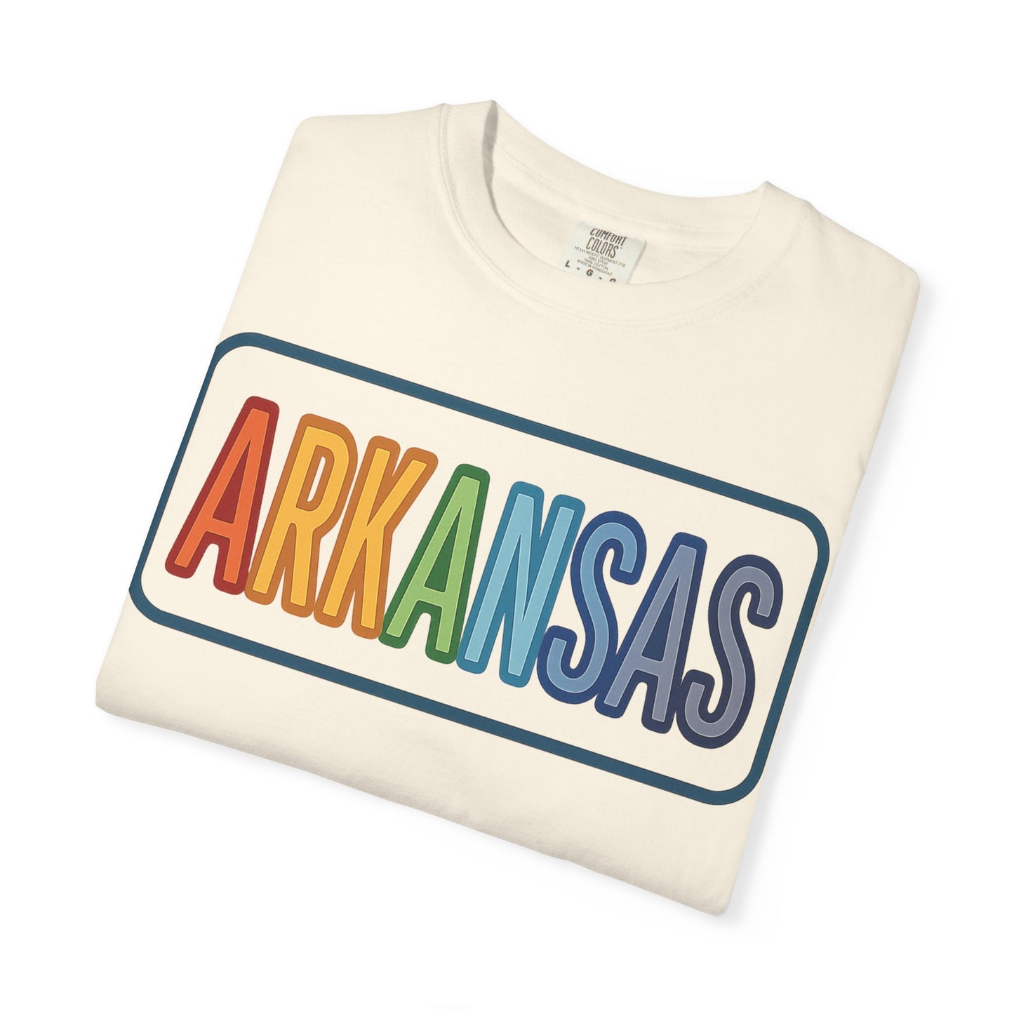 ARKANSAS Rainbow Tulle Letter Tee