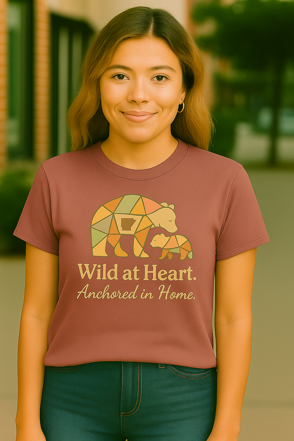 Arkansas Mama-Southern Comfort Graphic Tee | Bella Canvas | Arkansas Mom Shirt