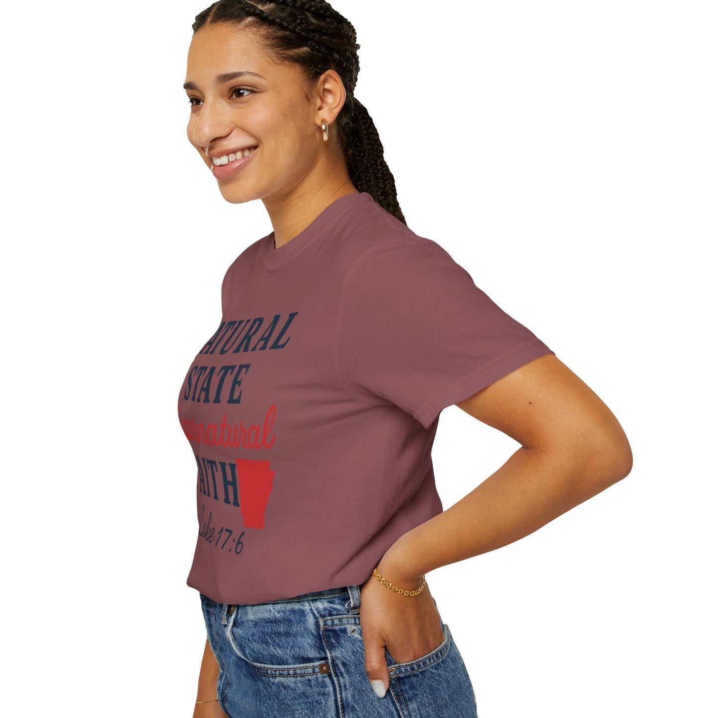 ARKANSAS Natural State, Supernatural Faith – Arkansas Scripture Tee