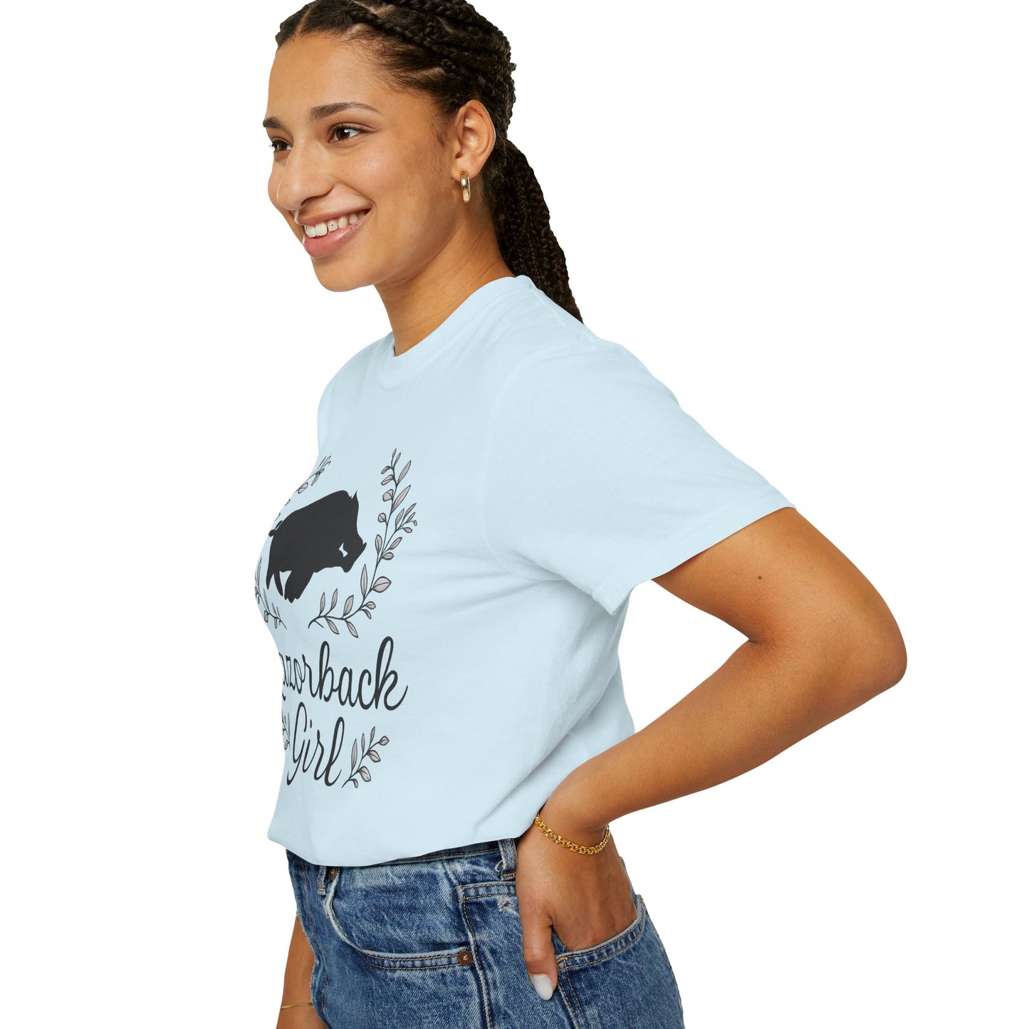 ARKANSAS Razorback Girl Tee – Arkansas Pride Meets Feminine Charm