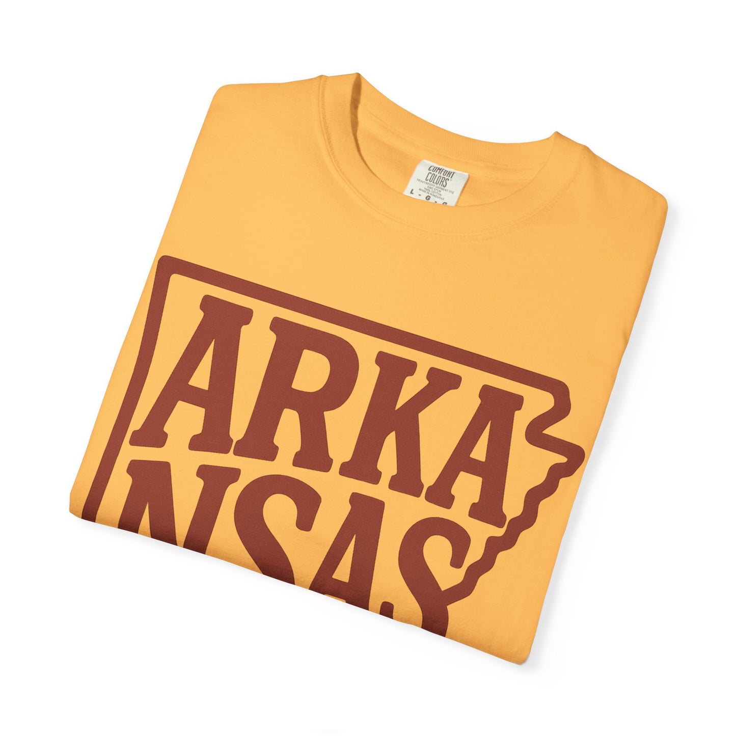 ARKANSAS Block Letter Tee  | Comfort Colors® | Rooted South Threads